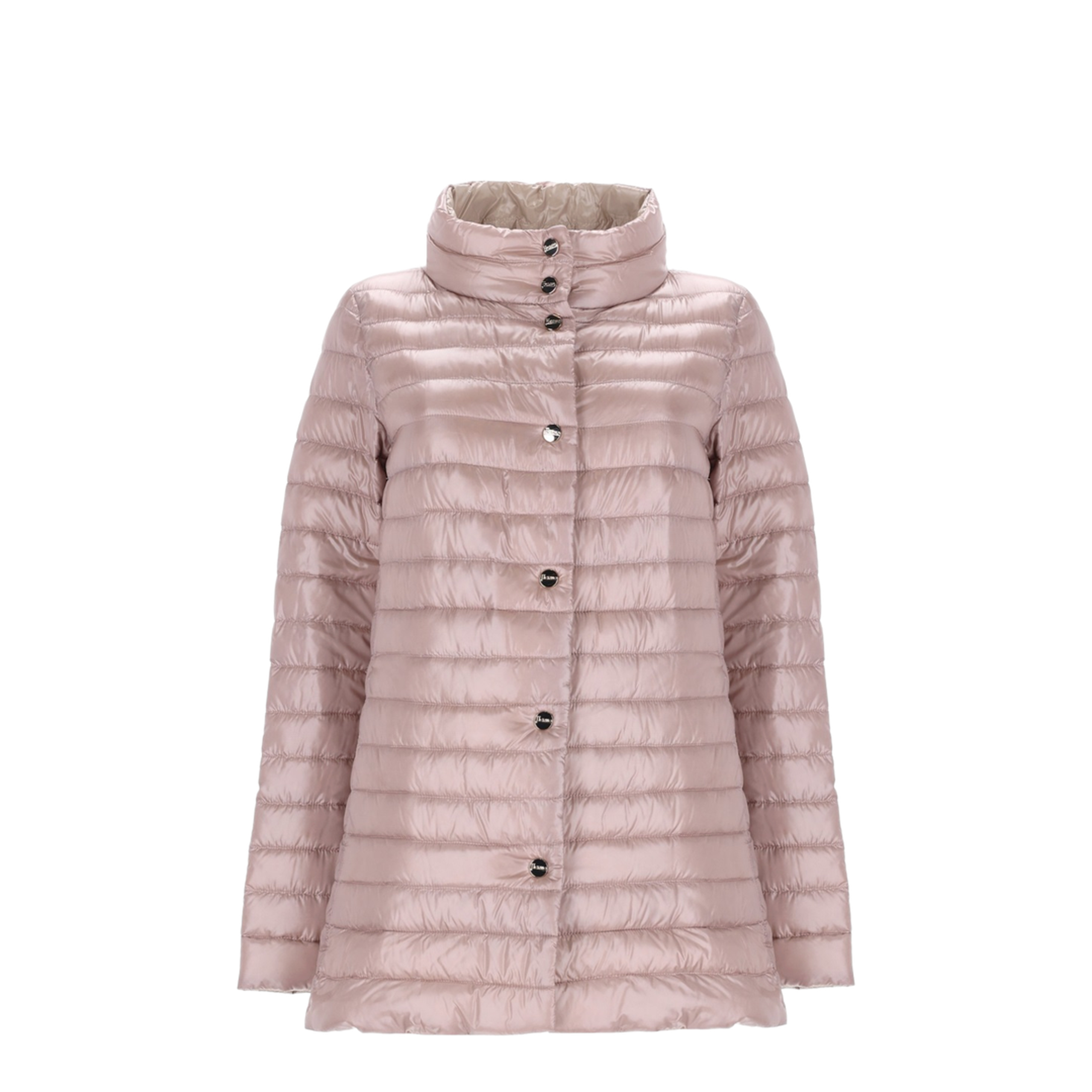 Light Pink Quilted Nylon Padded Jacket