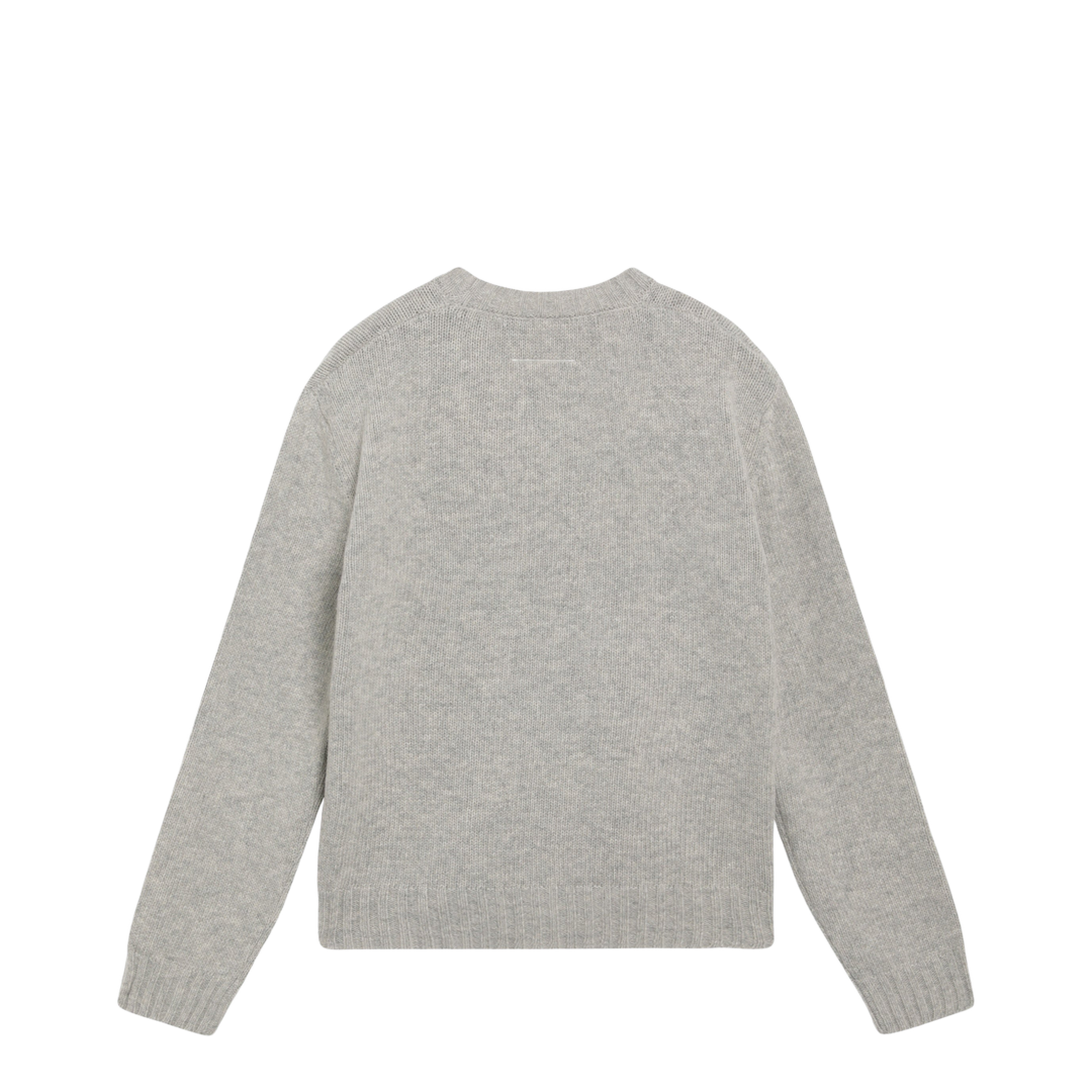 MAYFEYR - Mm6 Maison Margiela - Sweater With Calligraphic Print In Grey Melange - S52HL0065M13288806S