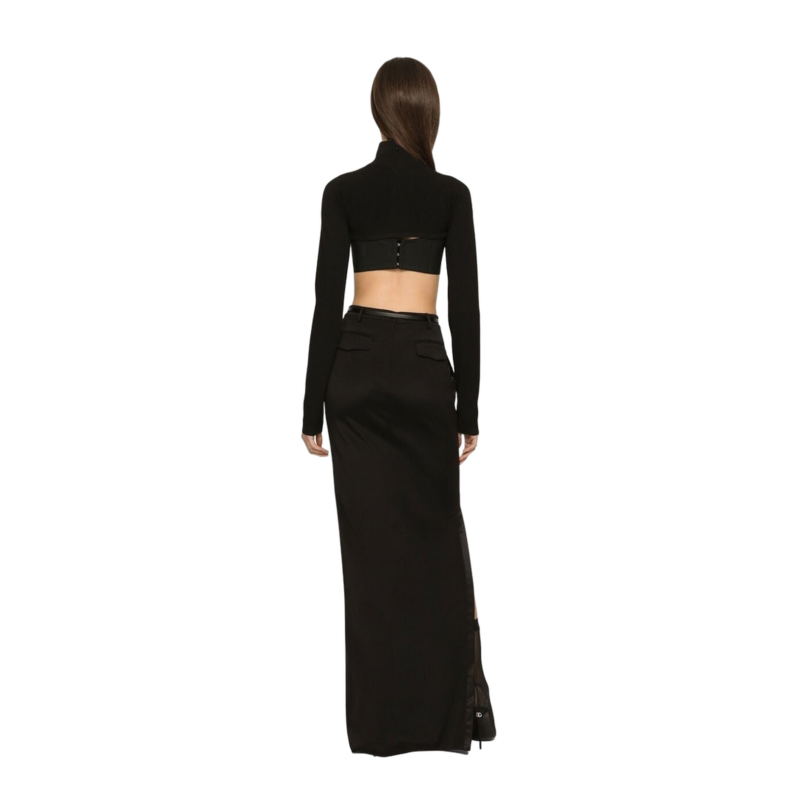 Cropped High-Neck Top