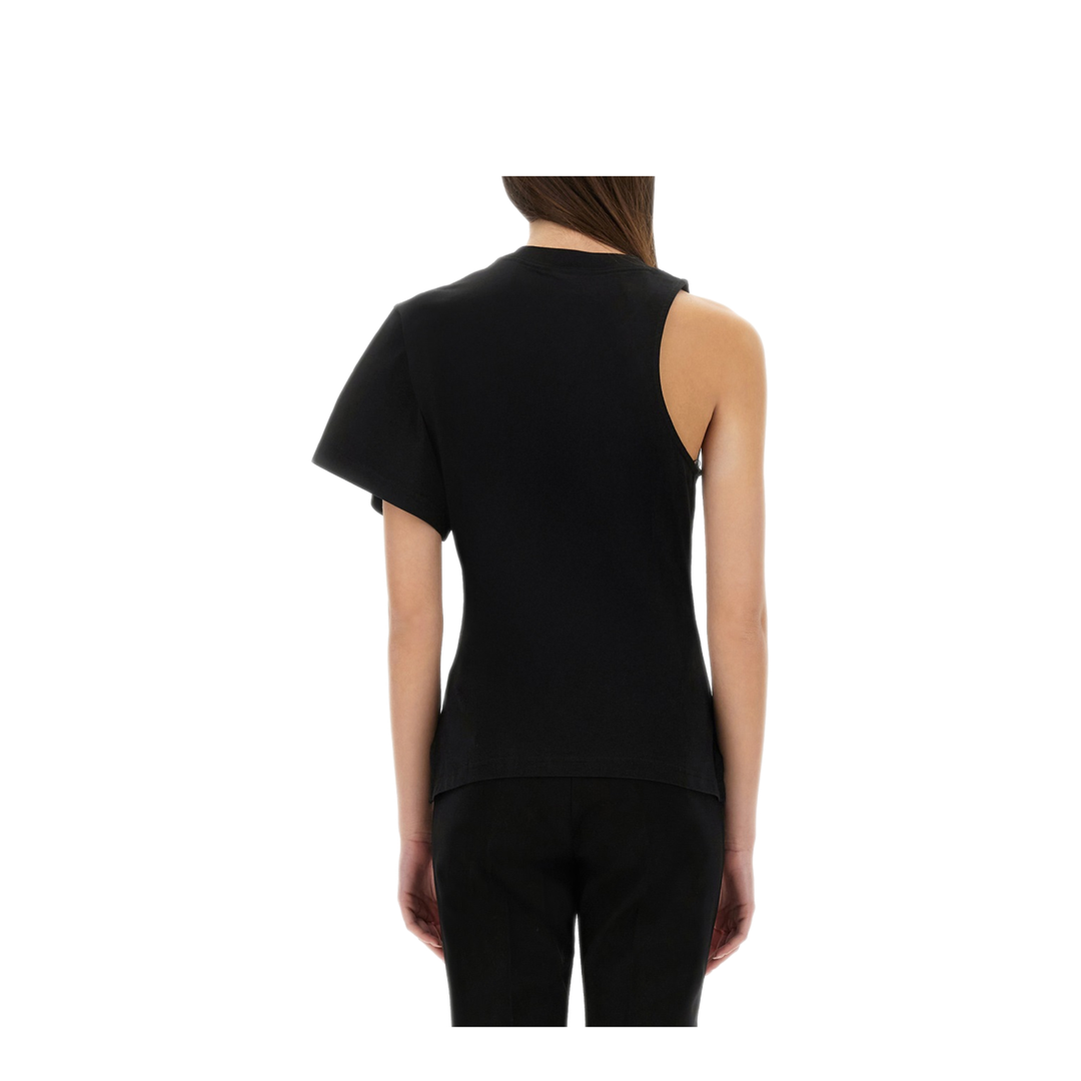 MAYFEYR - Courreges - One Shoulder T Shirt In Scuba - 225JTS201JS01079999