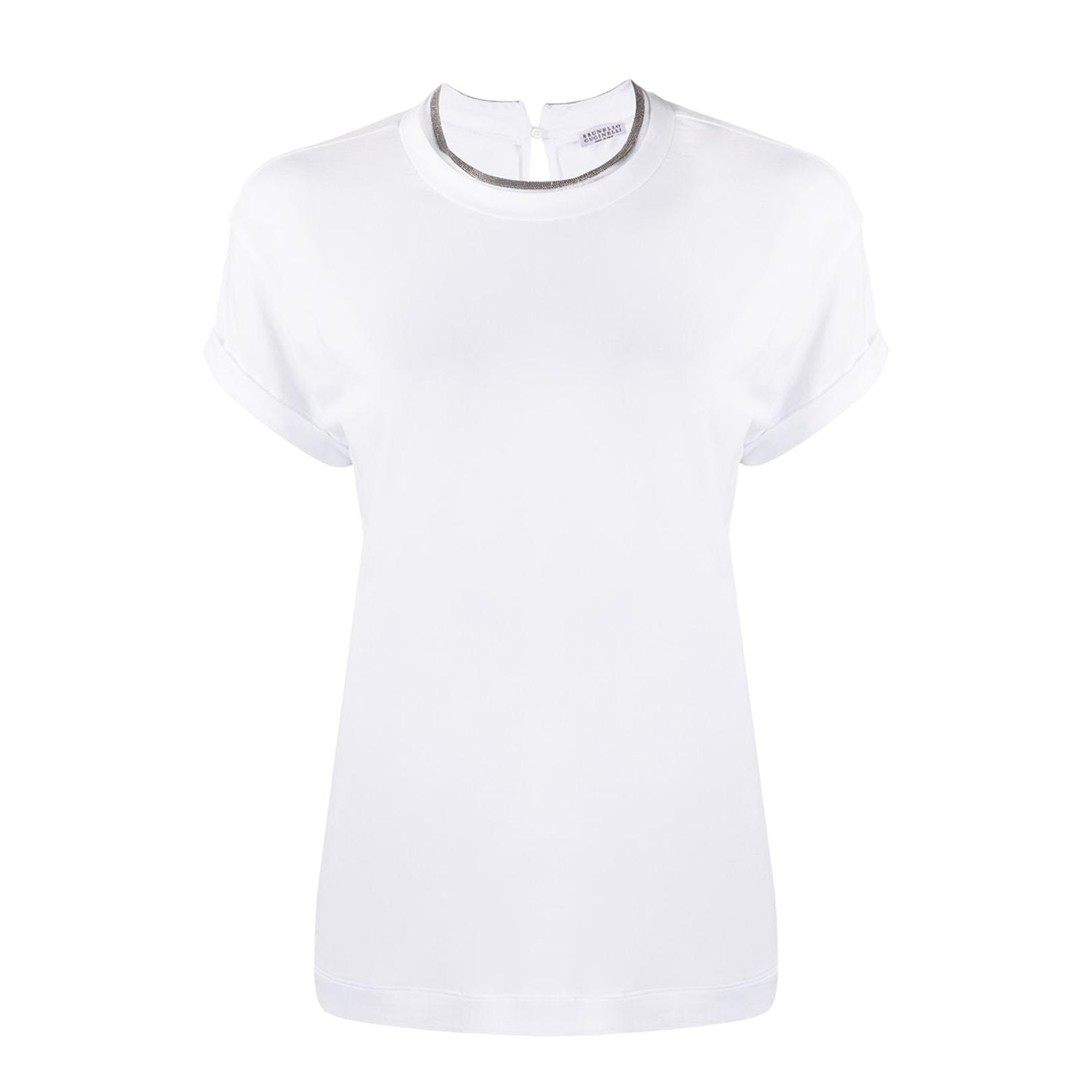 Cotton T-Shirt with Contrasting Trim