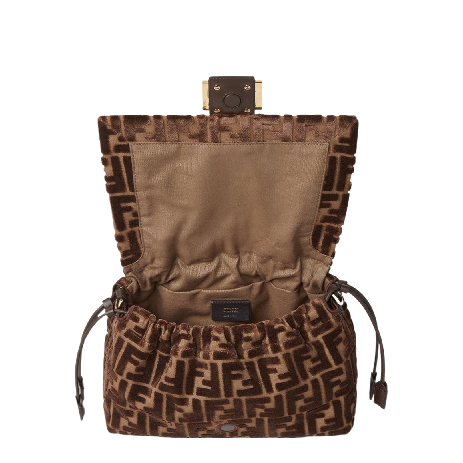 Mamma Baguette Medium Fabric Brown