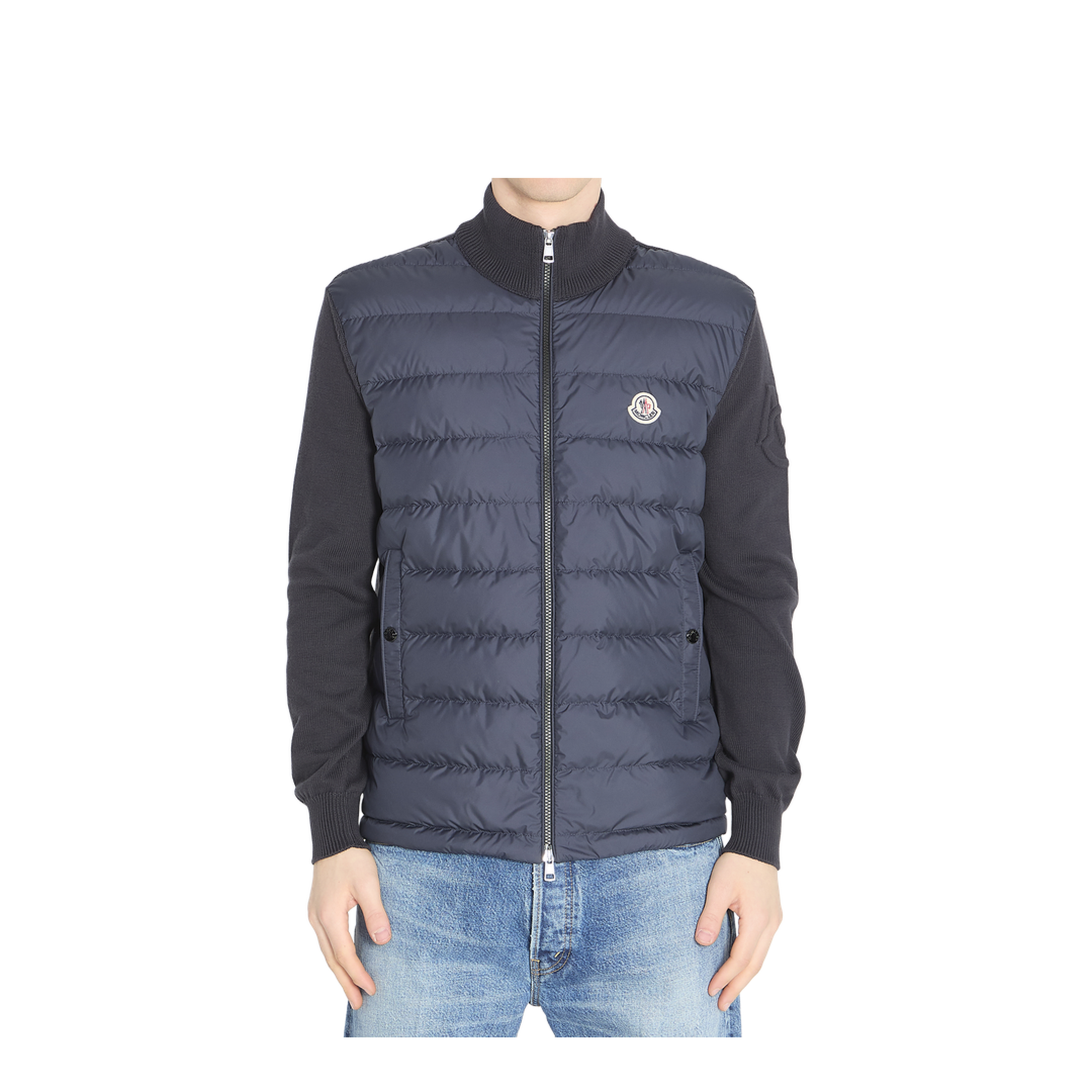 Padded Tricot Cardigan