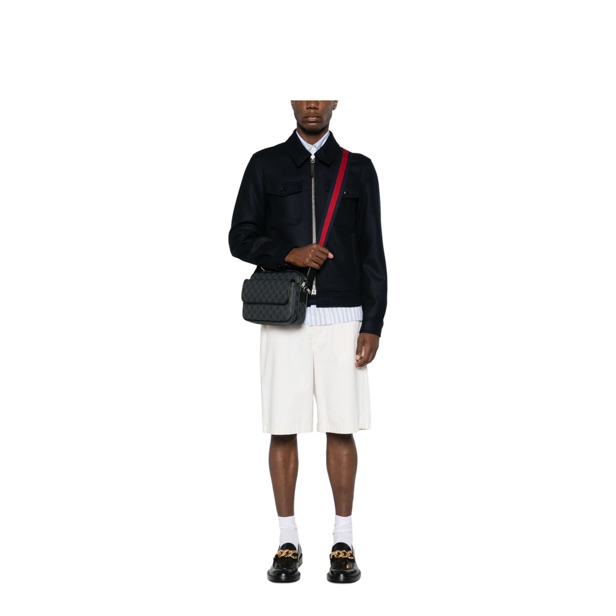 GG Black Small Leather Crossbody Bags - Black