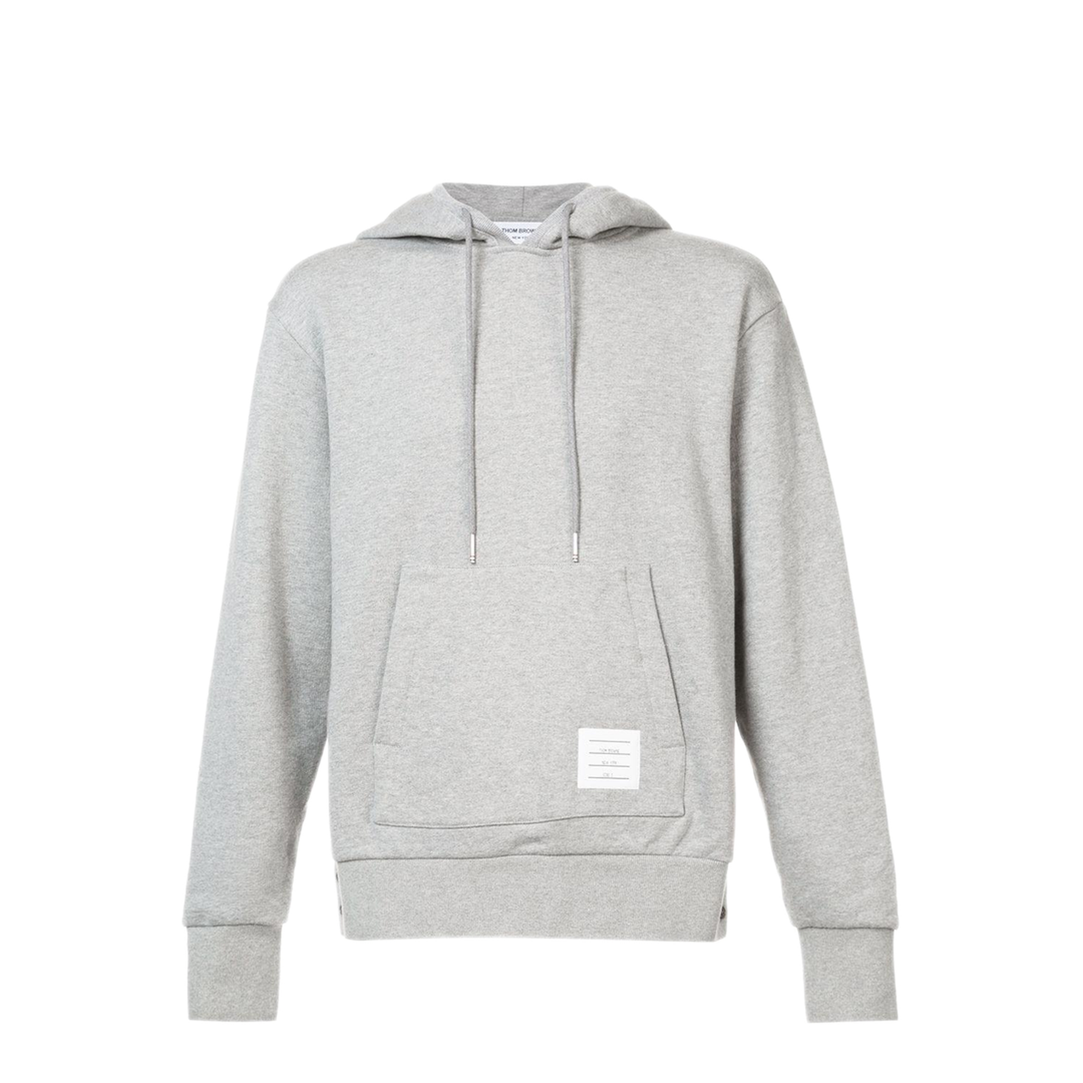 MAYFEYR - Thom Browne - Hoodie Pullover With Cb Rwb Stripe In Classic Loopback - MJT086A03377055