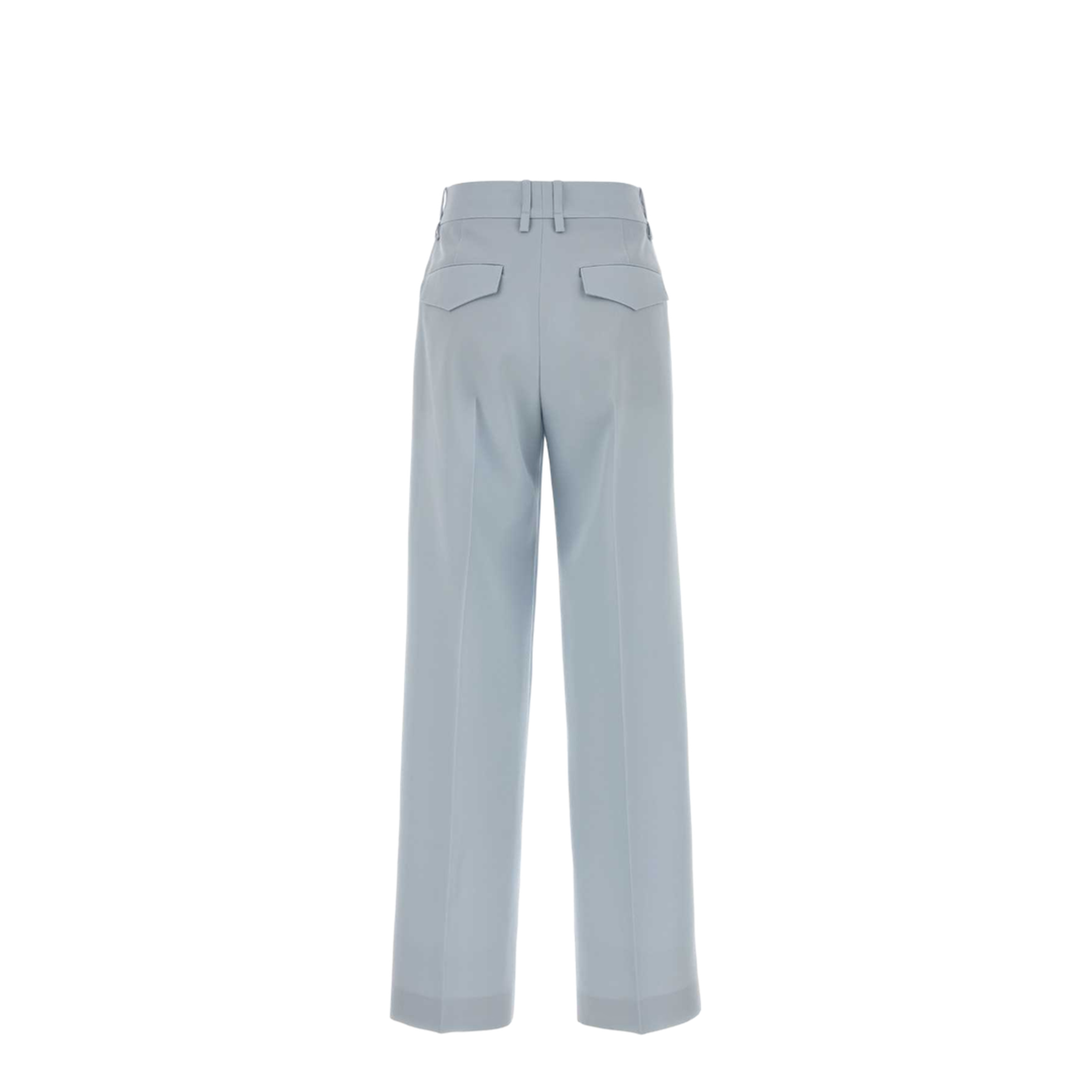 Pastel Light Blue Wool Palazzo Pant