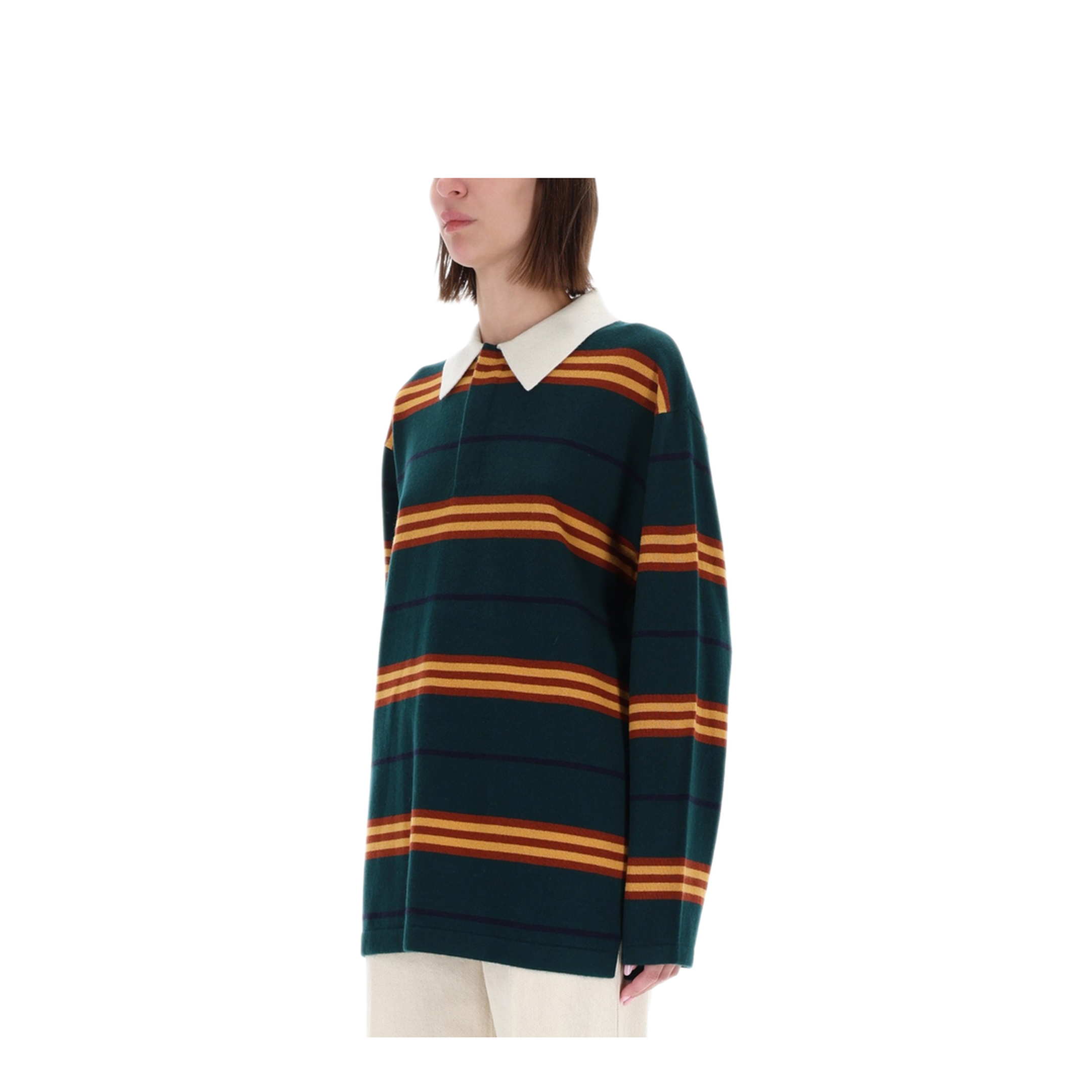 MAYFEYR - Guest In Residence - Striped Rugby Polo Shirt - U32010JMHOLLYCOMBO