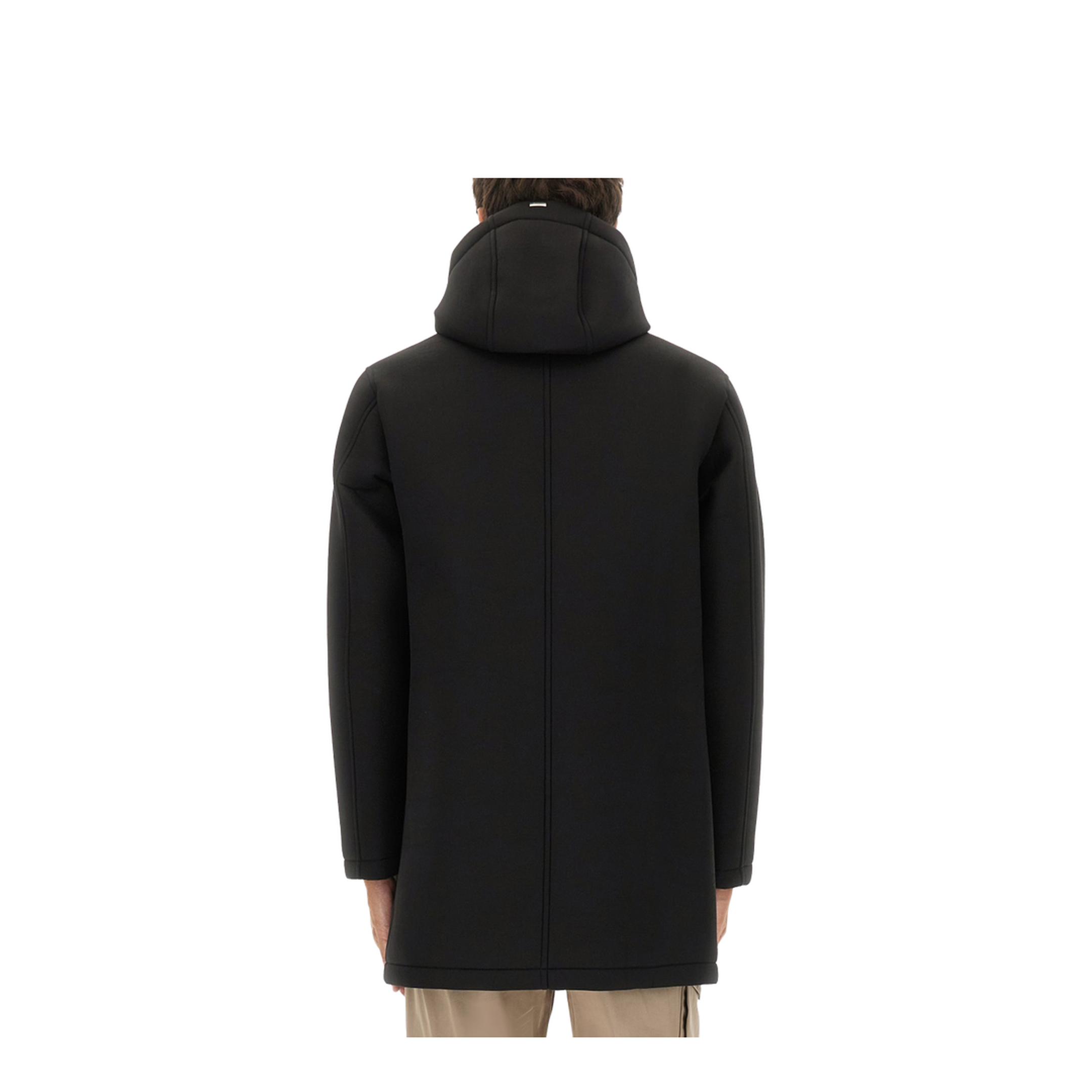 Long Parka in Three Layers Scuba