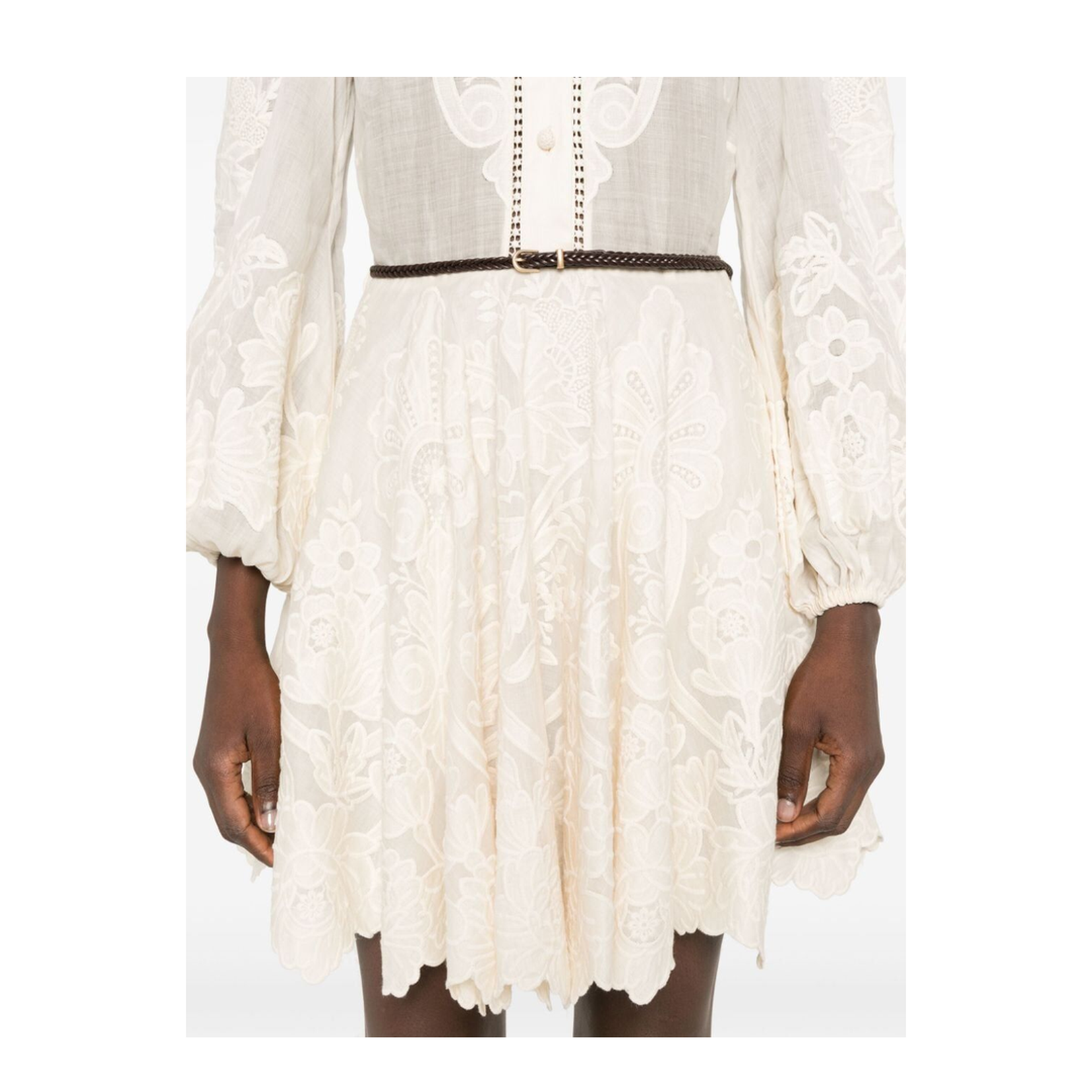 Ottie Embroidered Mini Dress