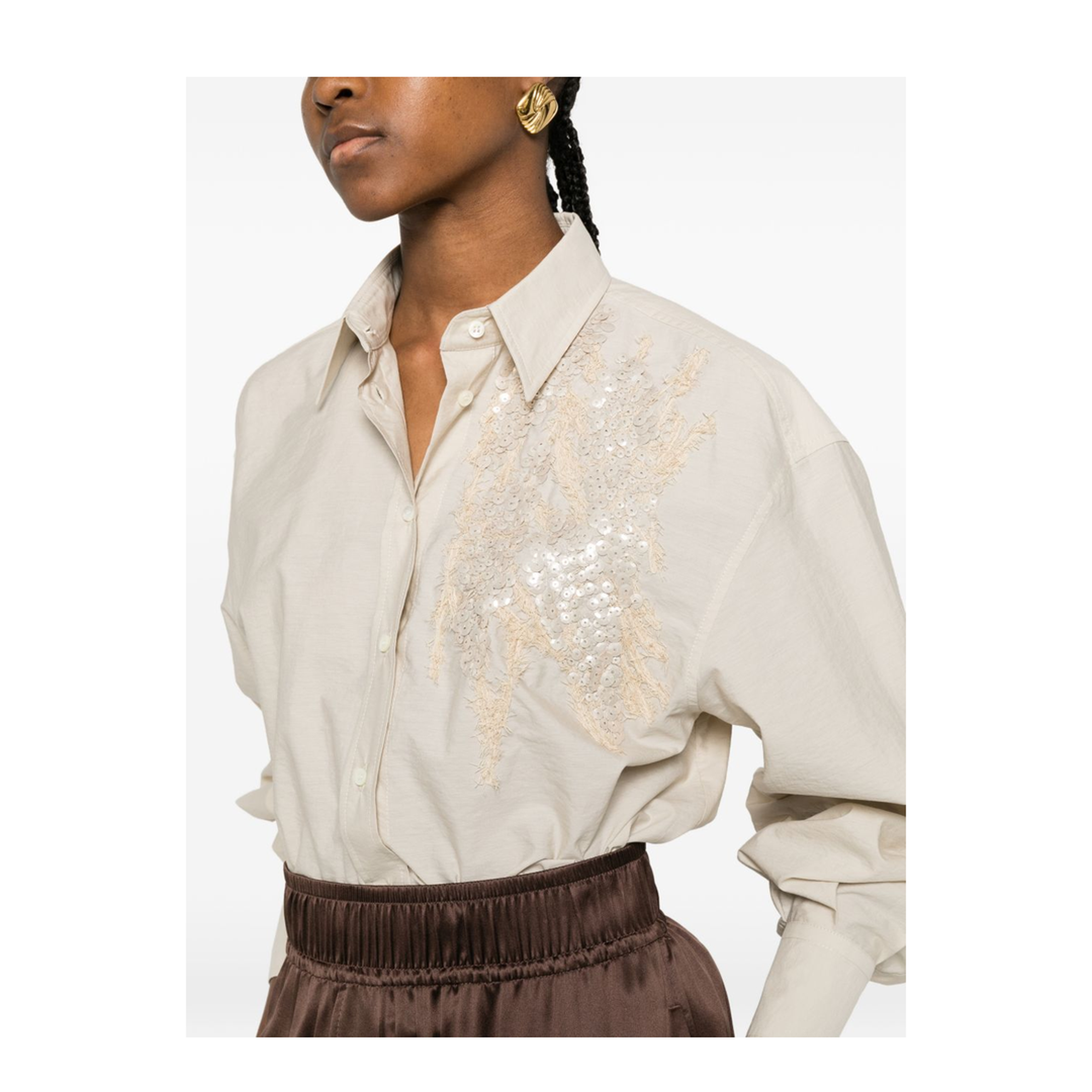 Embroidered Cotton Shirt