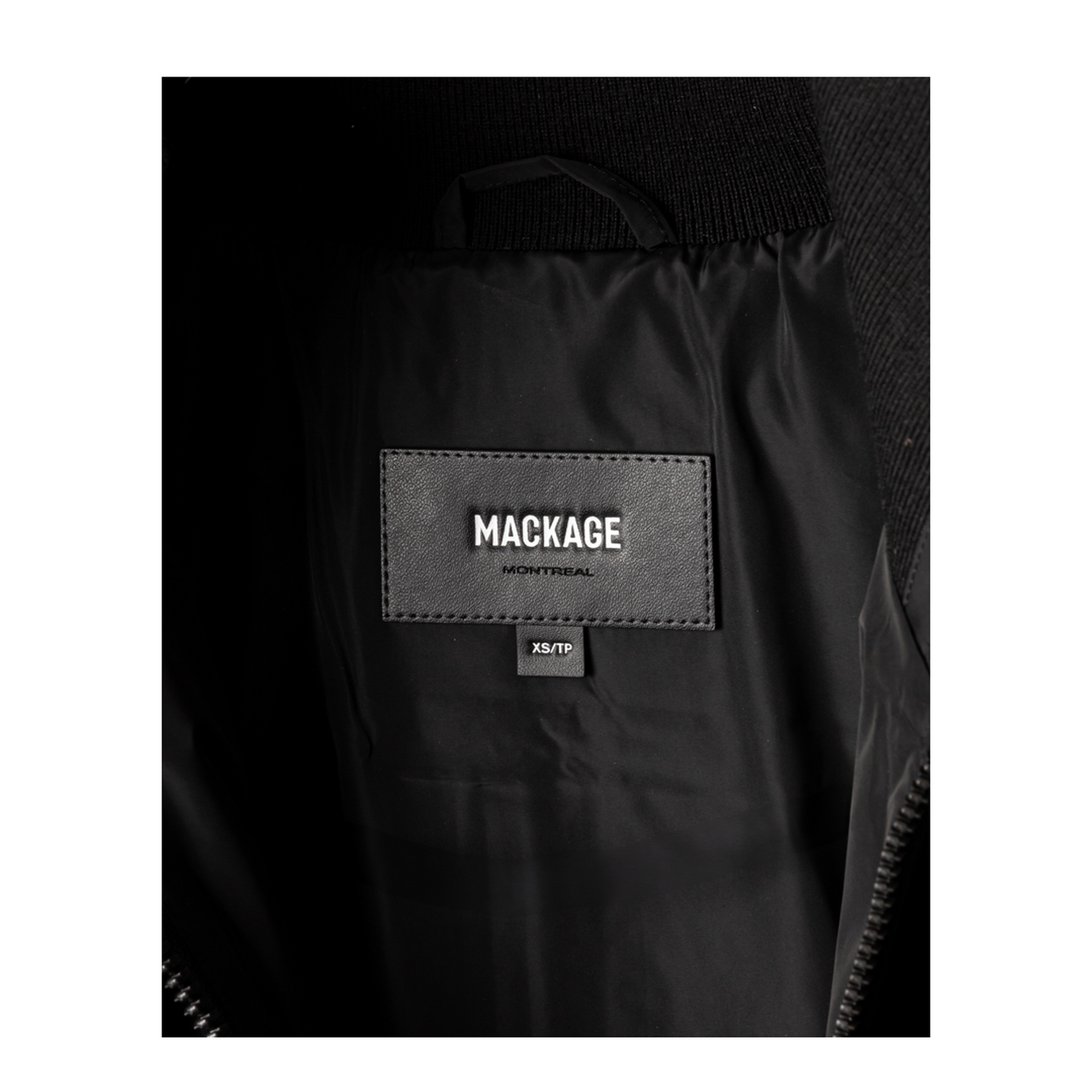 Black Polyester Down Jacket