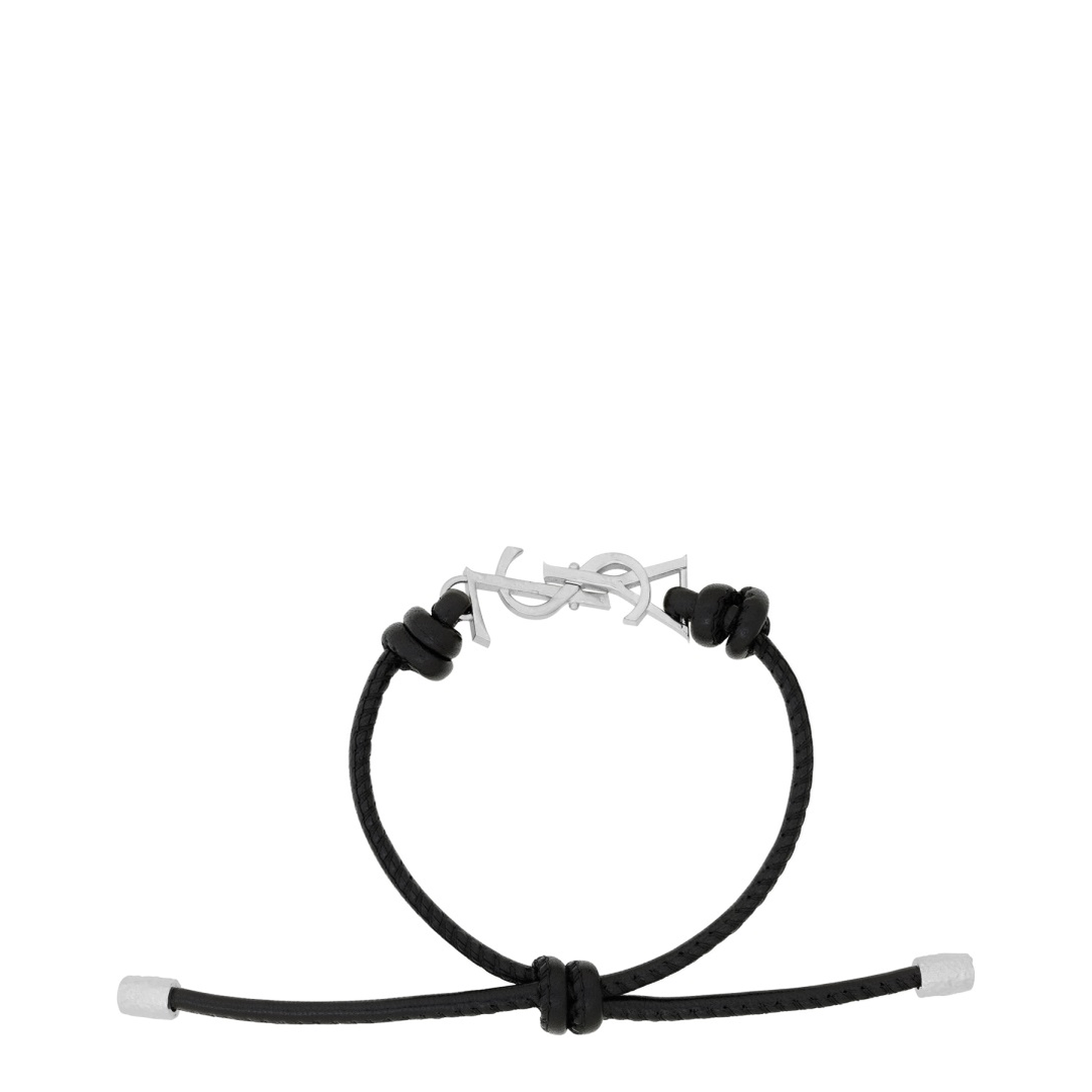 MAYFEYR - Saint Laurent - Cassandre Leather Bracelet - 861459AAEKF1000