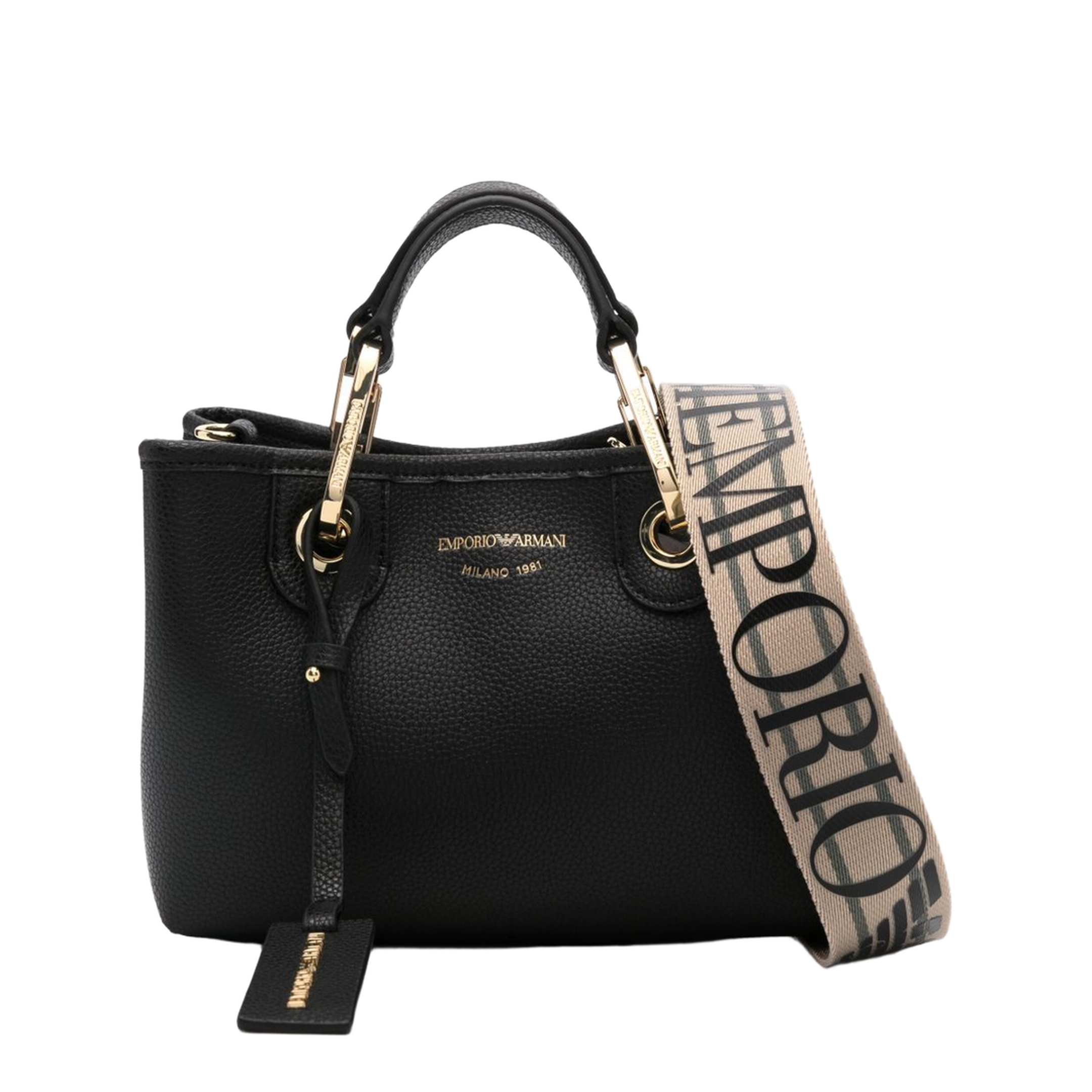 MyEA X-Small Polyurethane Shopping Bag - Nero