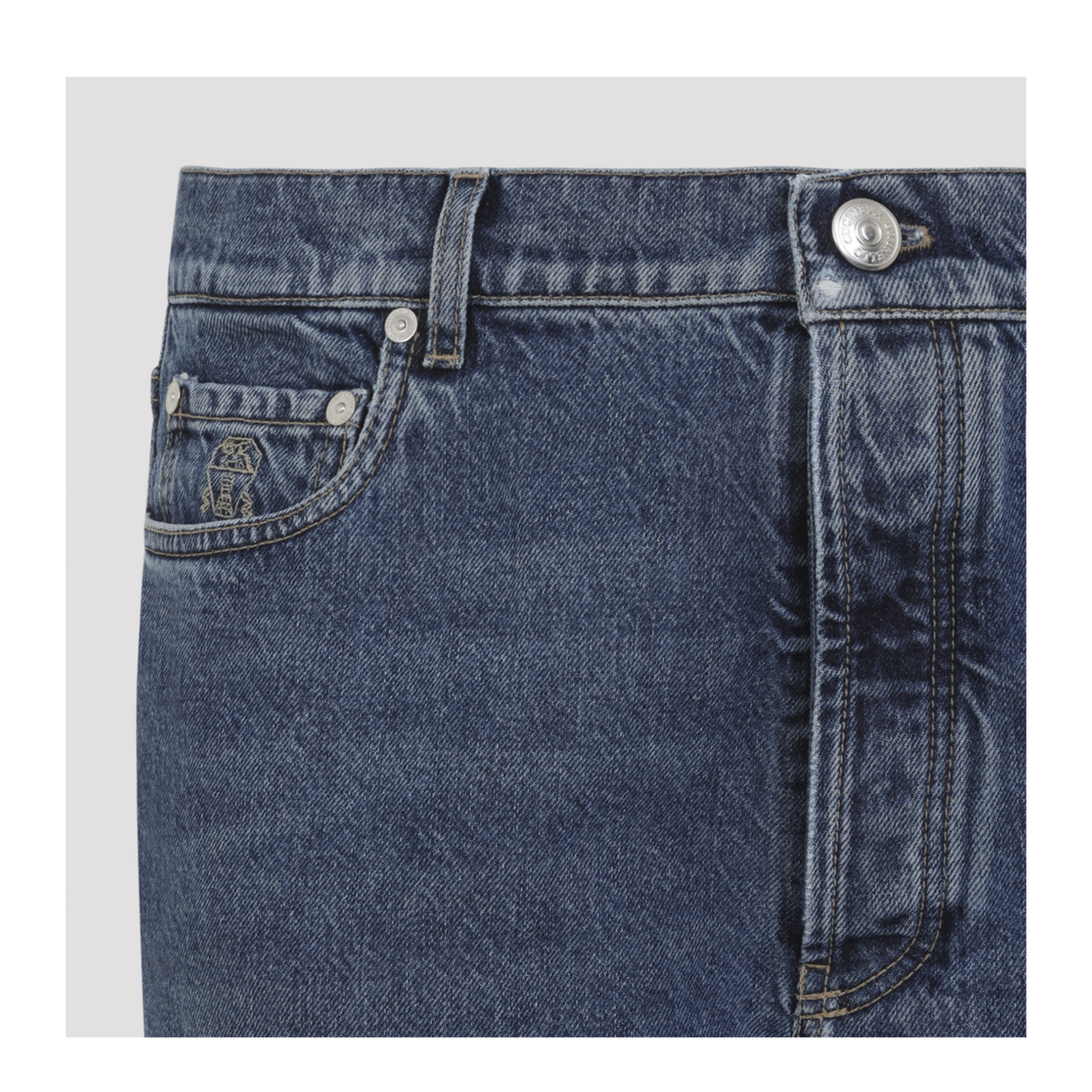 MAYFEYR - Brunello Cucinelli - Straight-Leg Turn-Up Jeans - M241PO2090