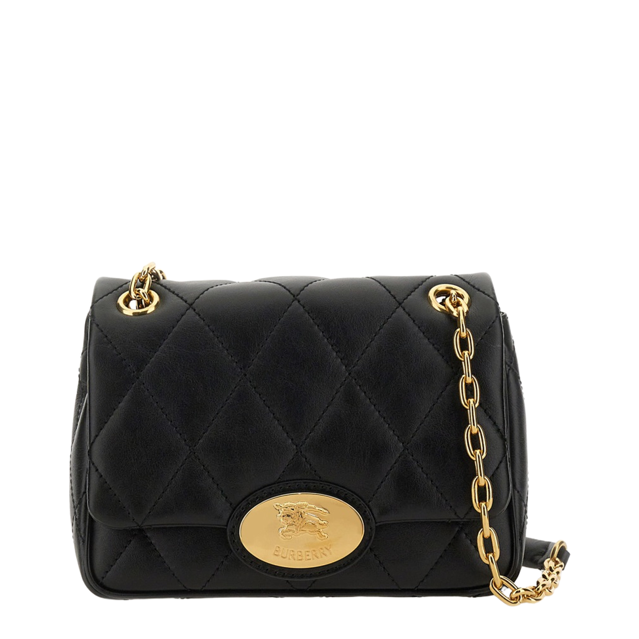 Black Quilted Crossbody Bag