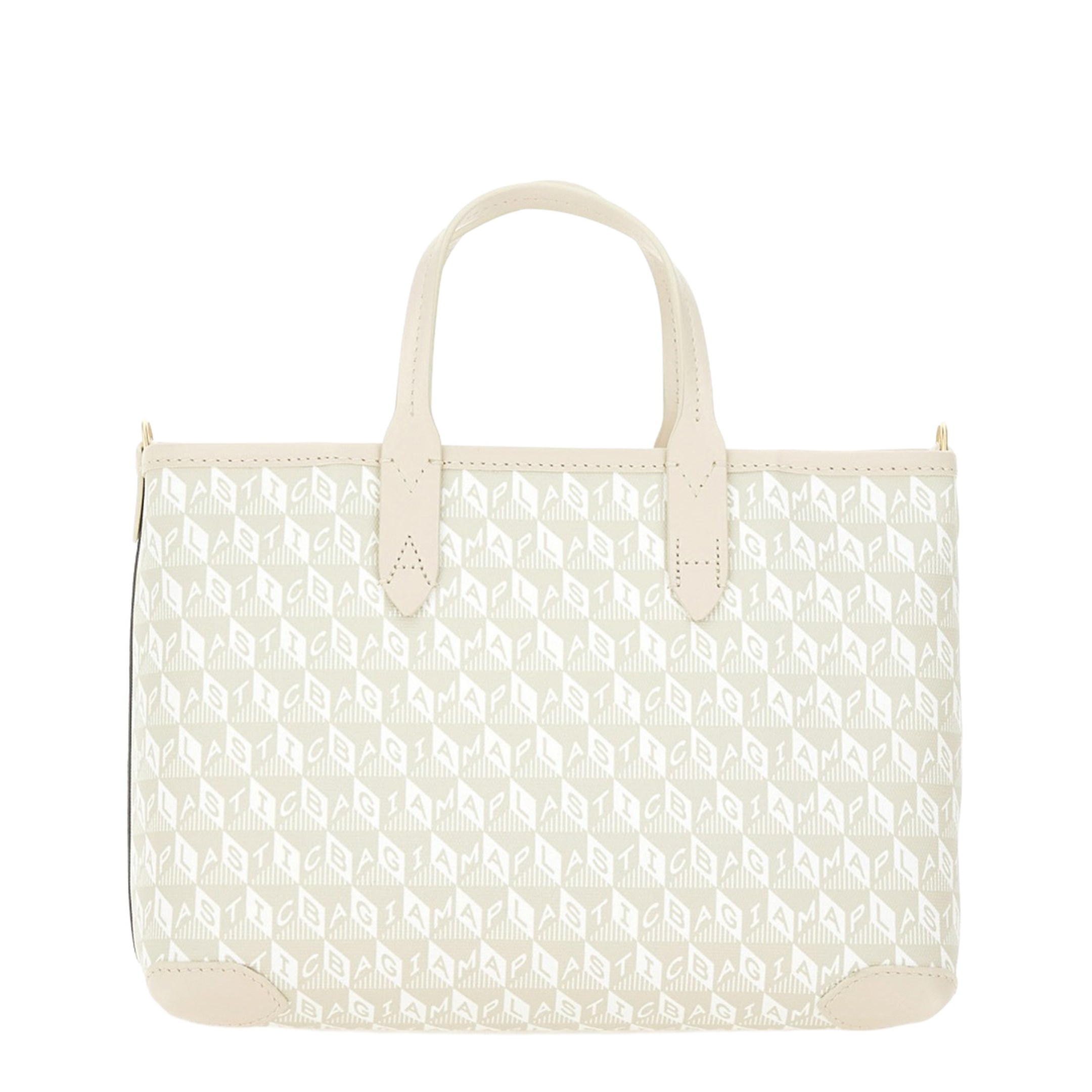 Xs Tote Bag With I Am A Plastic Bag Pattern