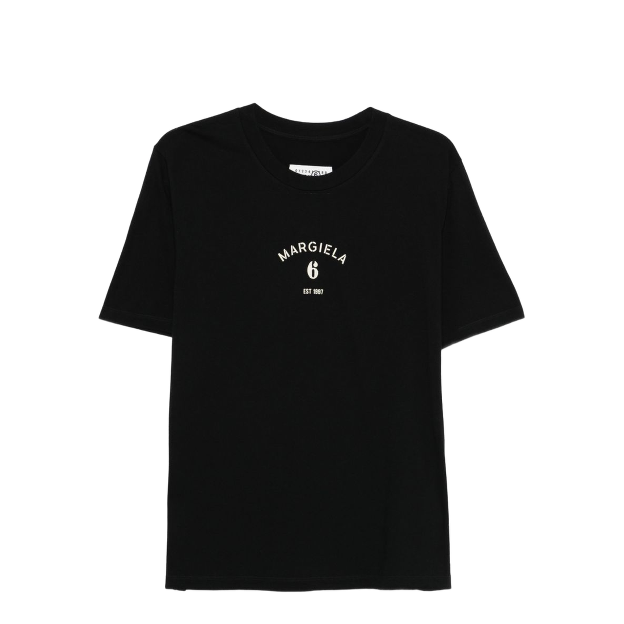 Black T-shirt with logo print