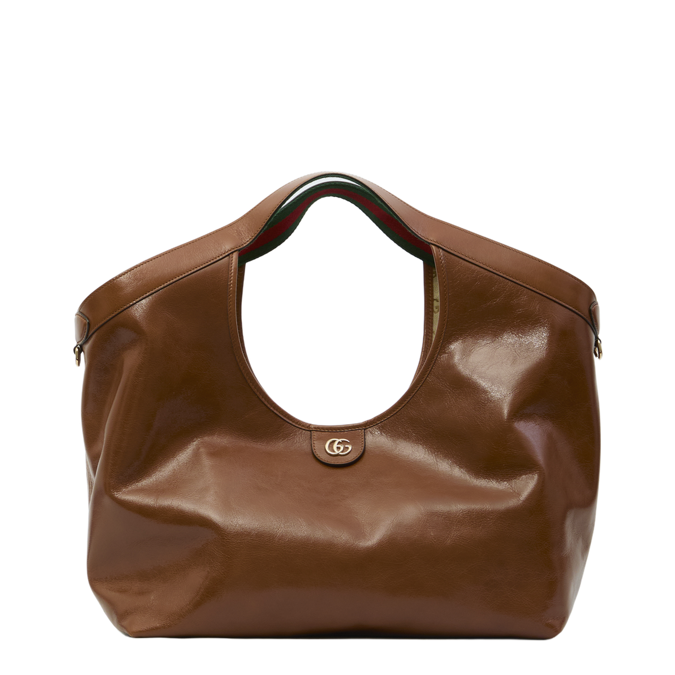 Giglio Large Calfskin Tote Bag - Dark Brown