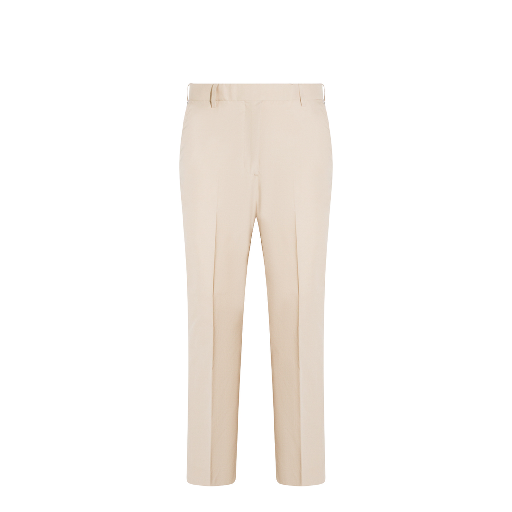 Relaxed Classic Beltloop Trouser With Gg Tape Details In Wrinkle Free Cotton Suiting