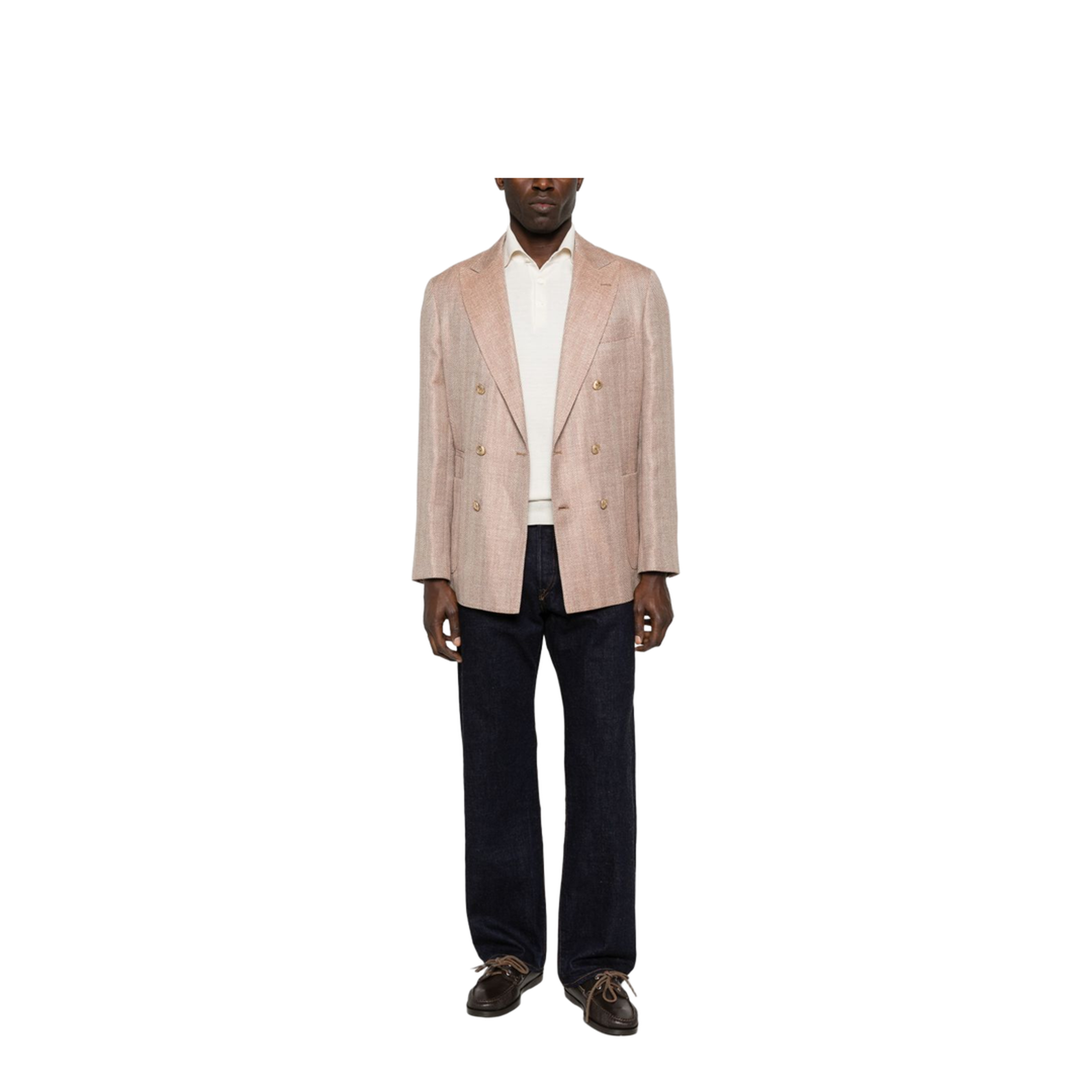 Double Breasted Jacket Orange