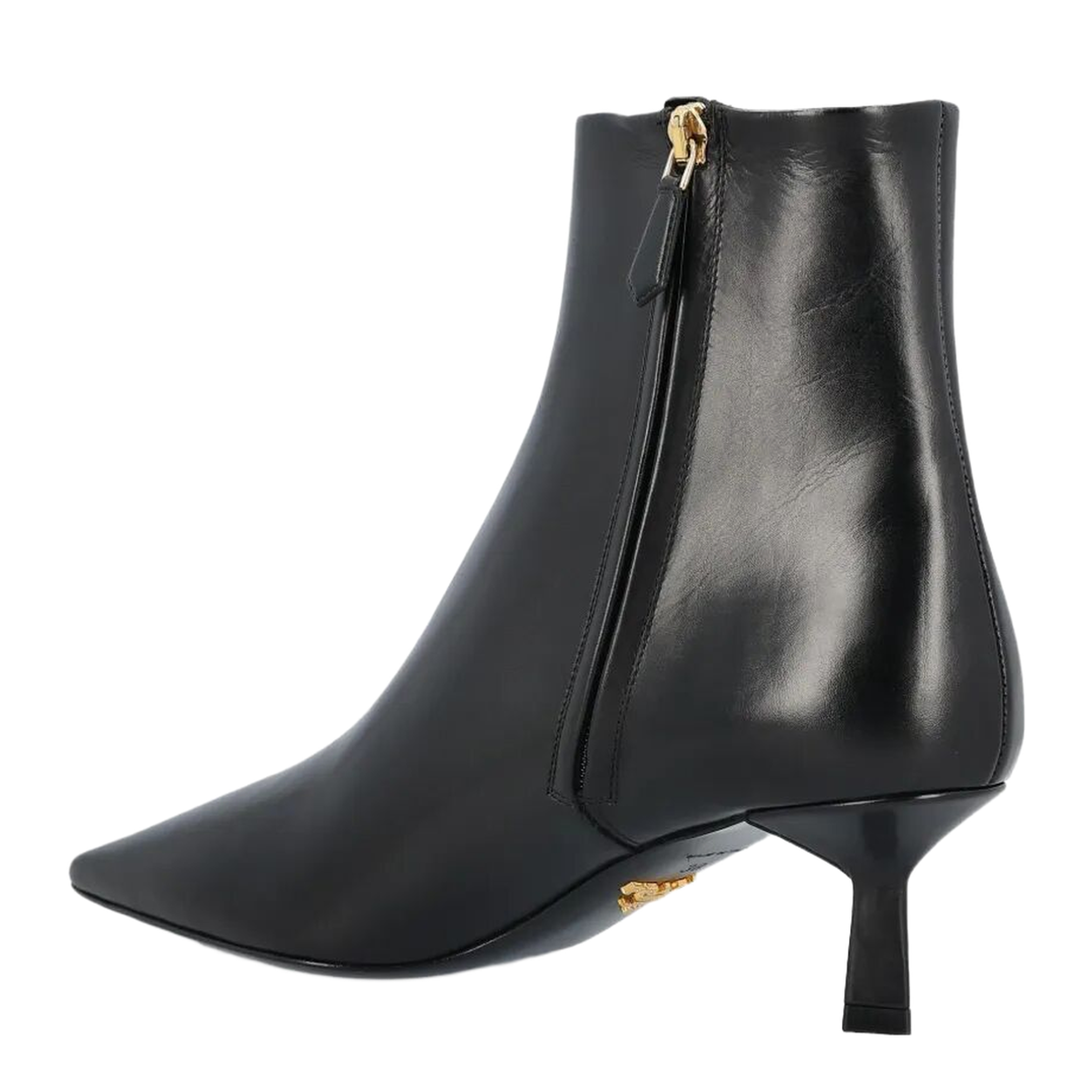 MAYFEYR - Prada - Leather Pointed Ankle Boots - 1T217OF055070