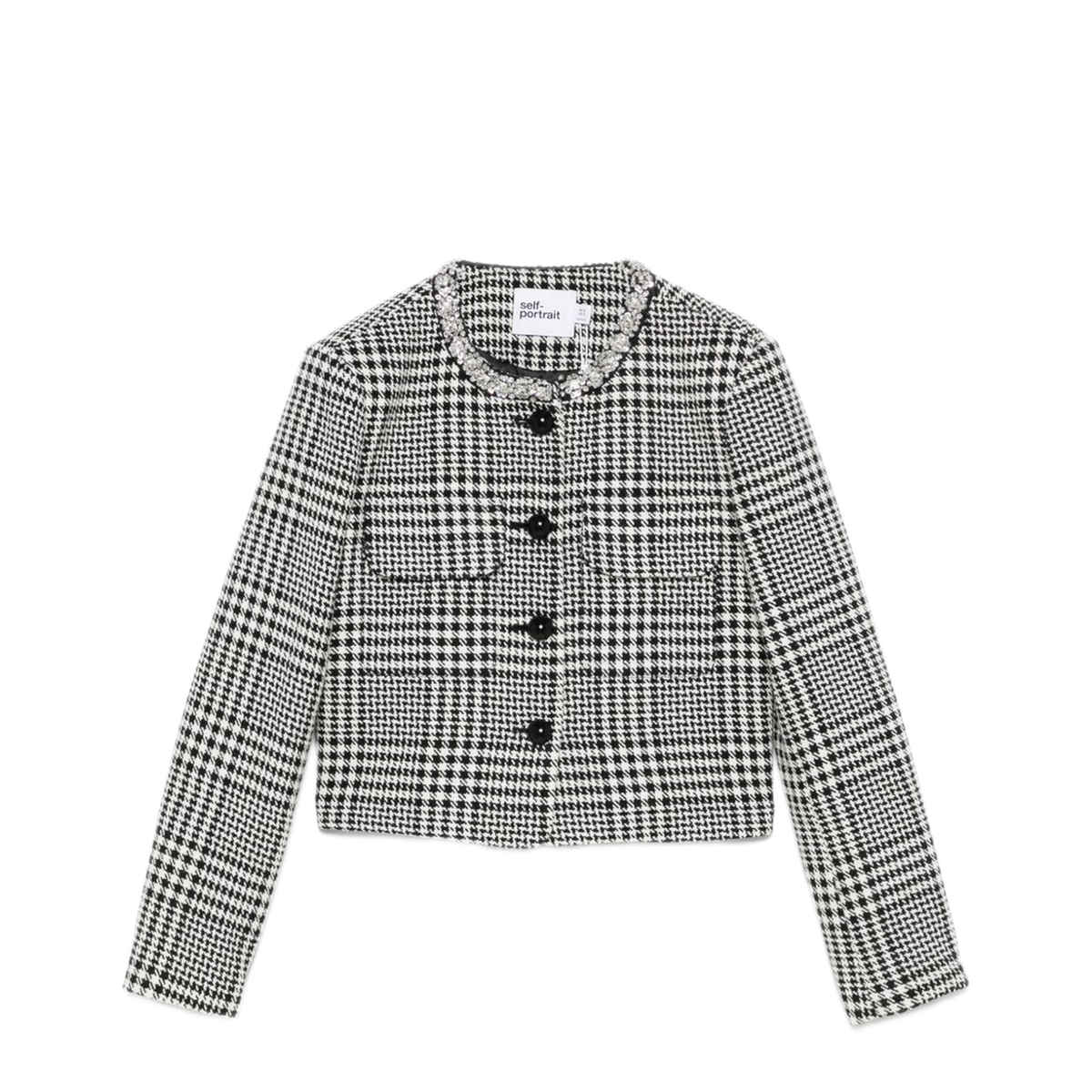 MAYFEYR - Self Portrait - Checked Jacket Black - PF25111JBLACKWHITE