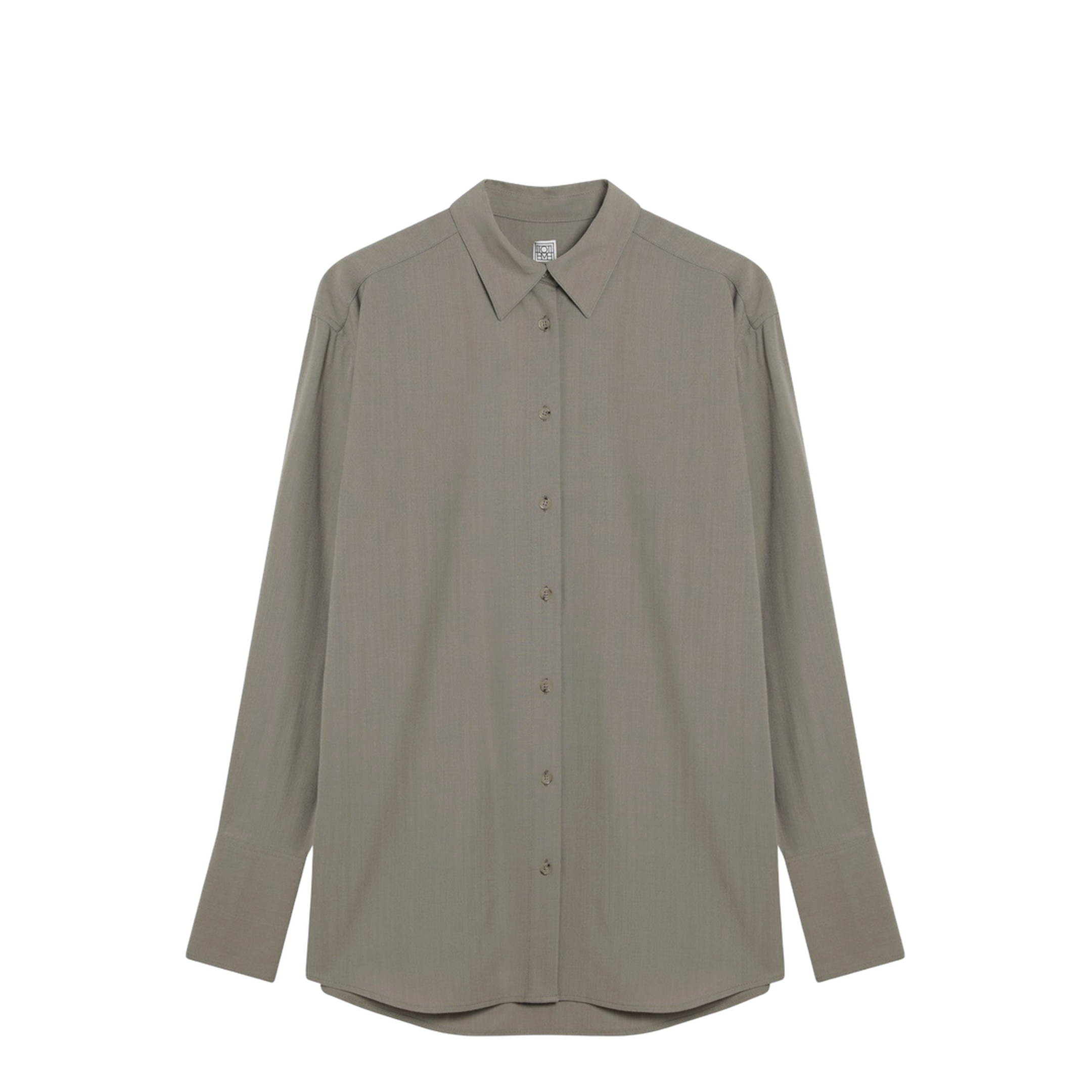 MAYFEYR - Toteme - Taupe Wool-Blend Shirt - 254-WRT0607FB0475079