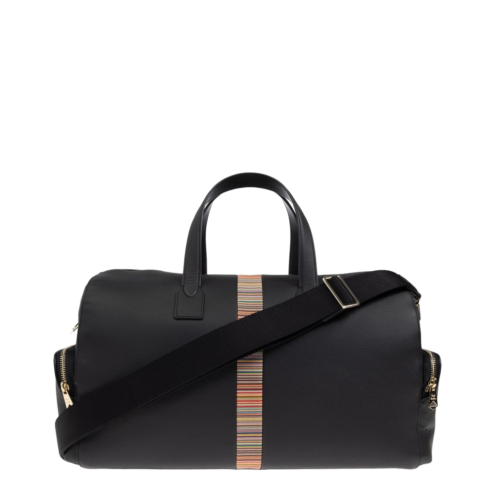 Signature Stripe Leather Holdall