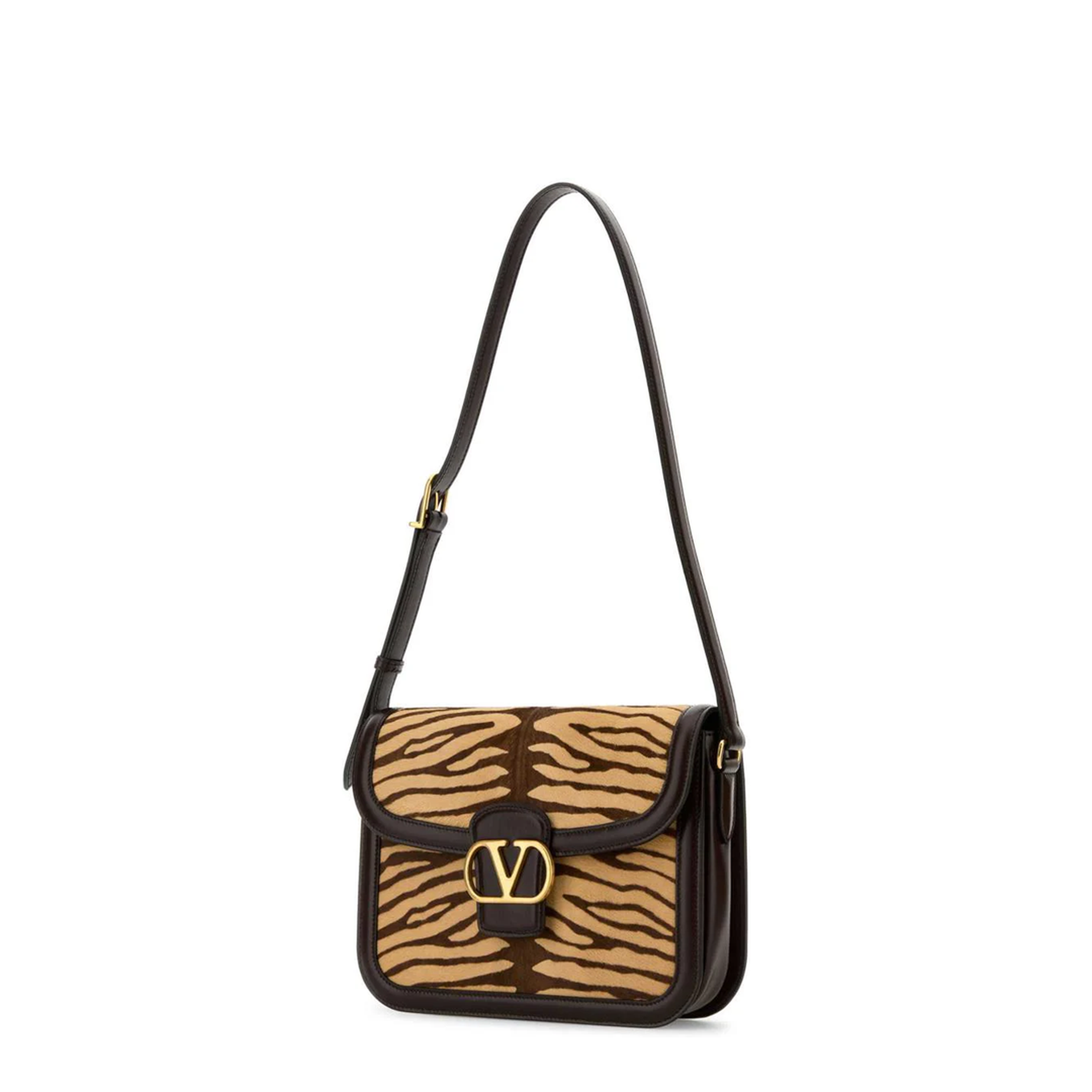 Two-tone Calf Hair And Leather 9to5 Shoulder Bag