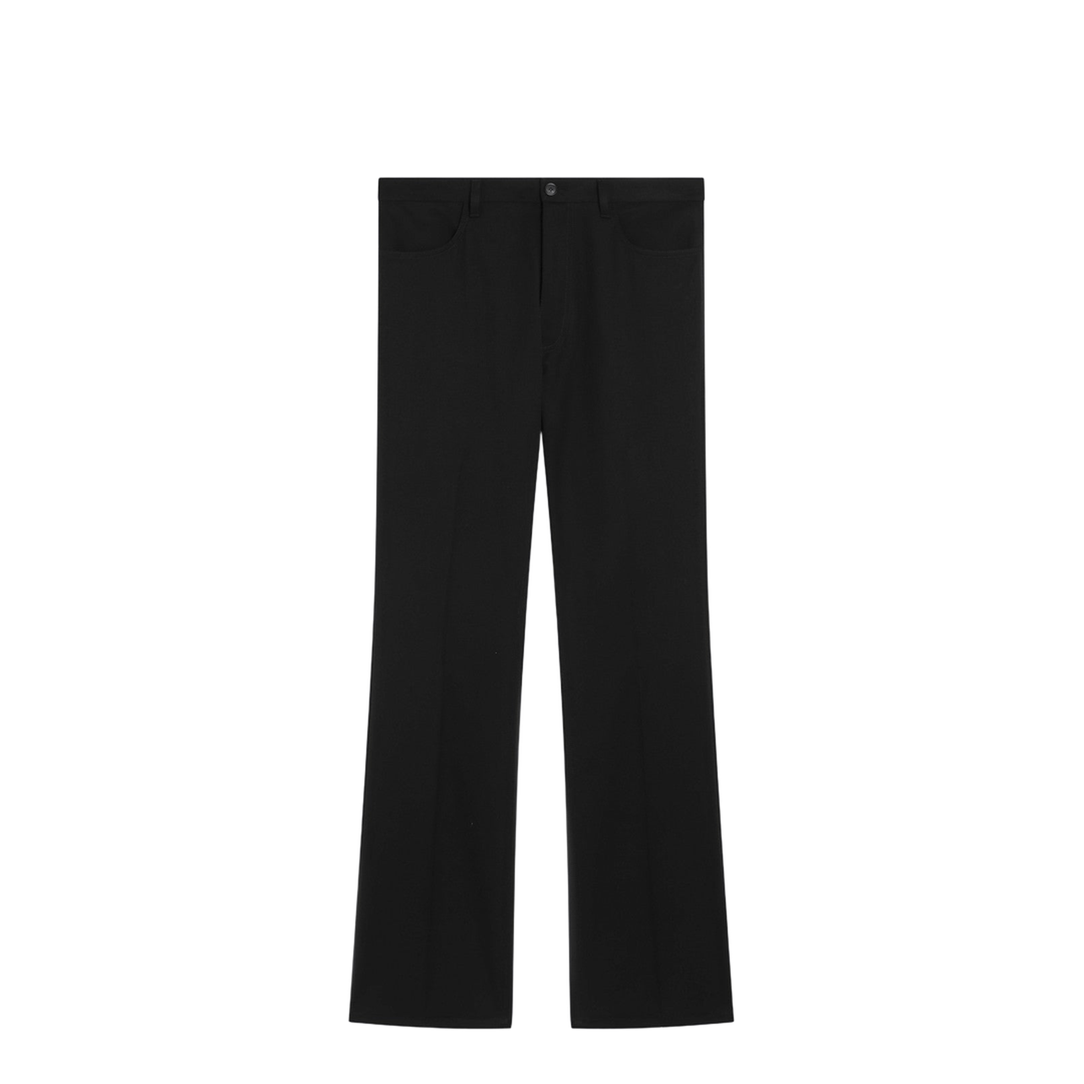Black Straight Tailored Pants
