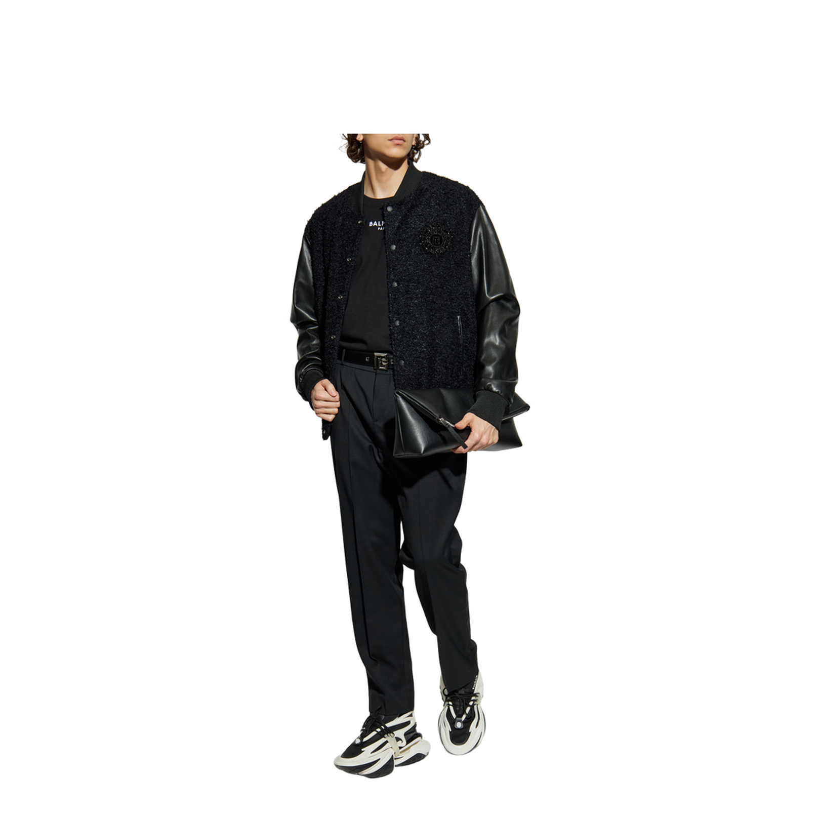 Bomber jacket with appliqué