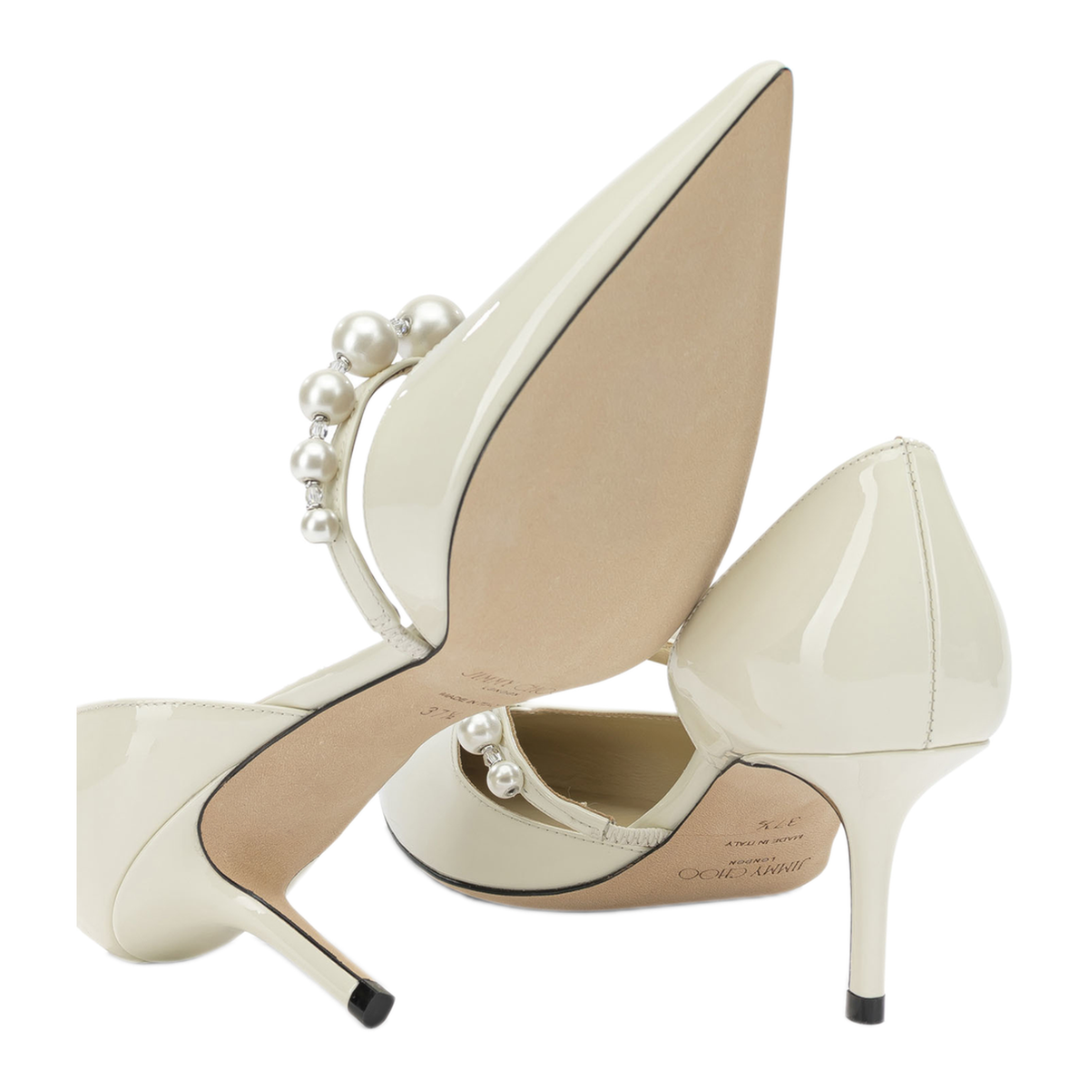 MAYFEYR - Jimmy Choo - Aurelie 65Mm Pumps - AURELIE65XKMLATTEWHITE