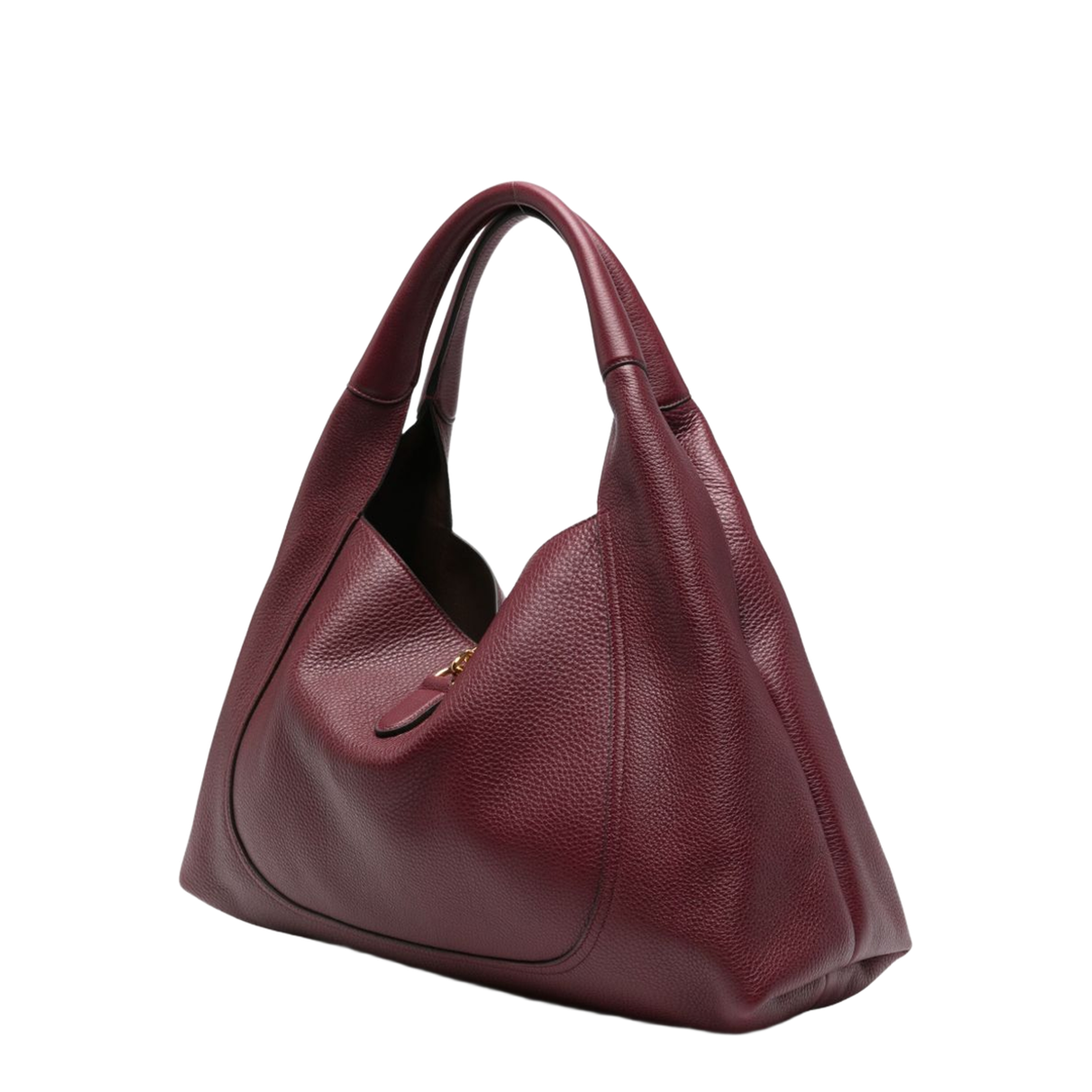 Softbit Maxi Leather Shoulder Bags - Red