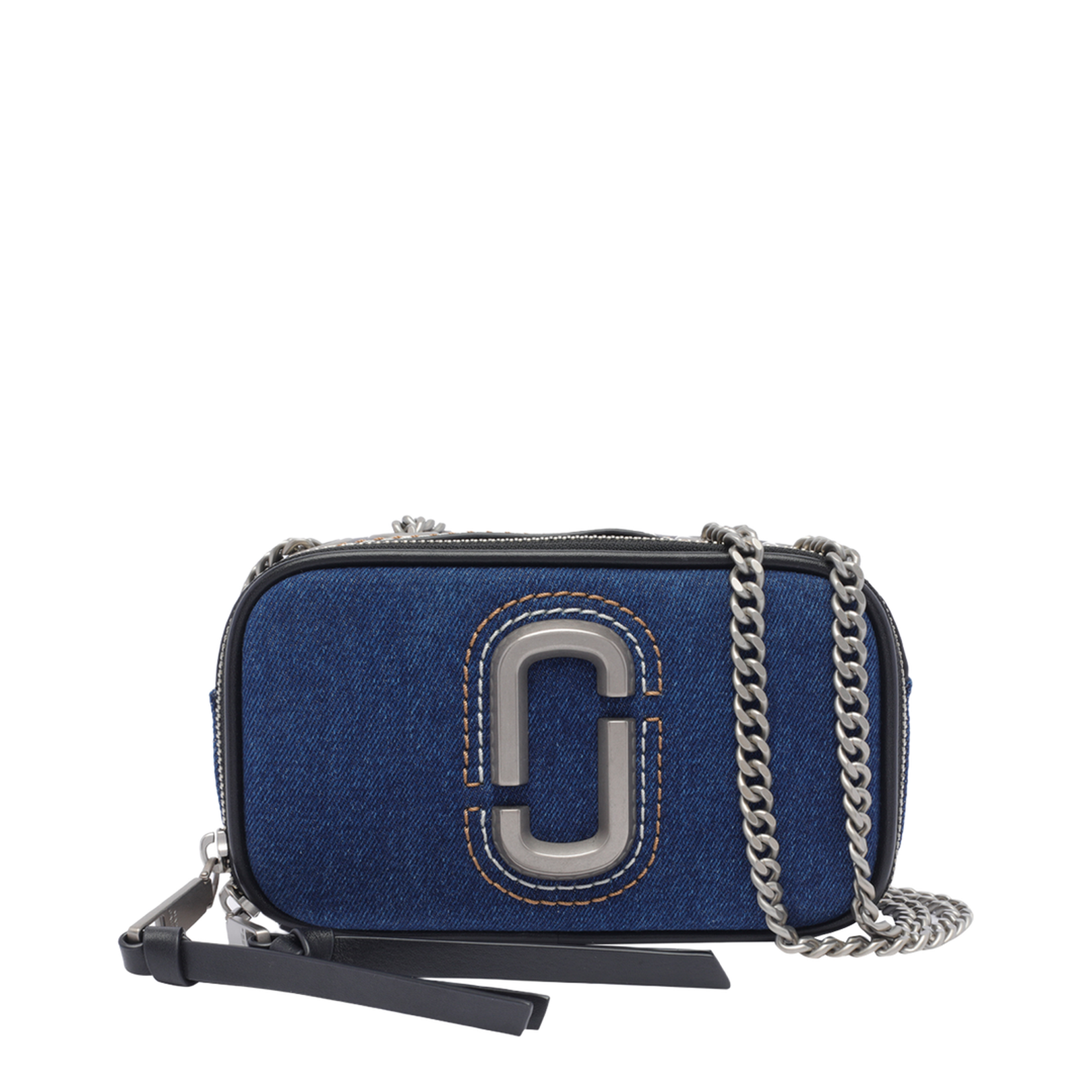 Denim Chain Snapshot Bag