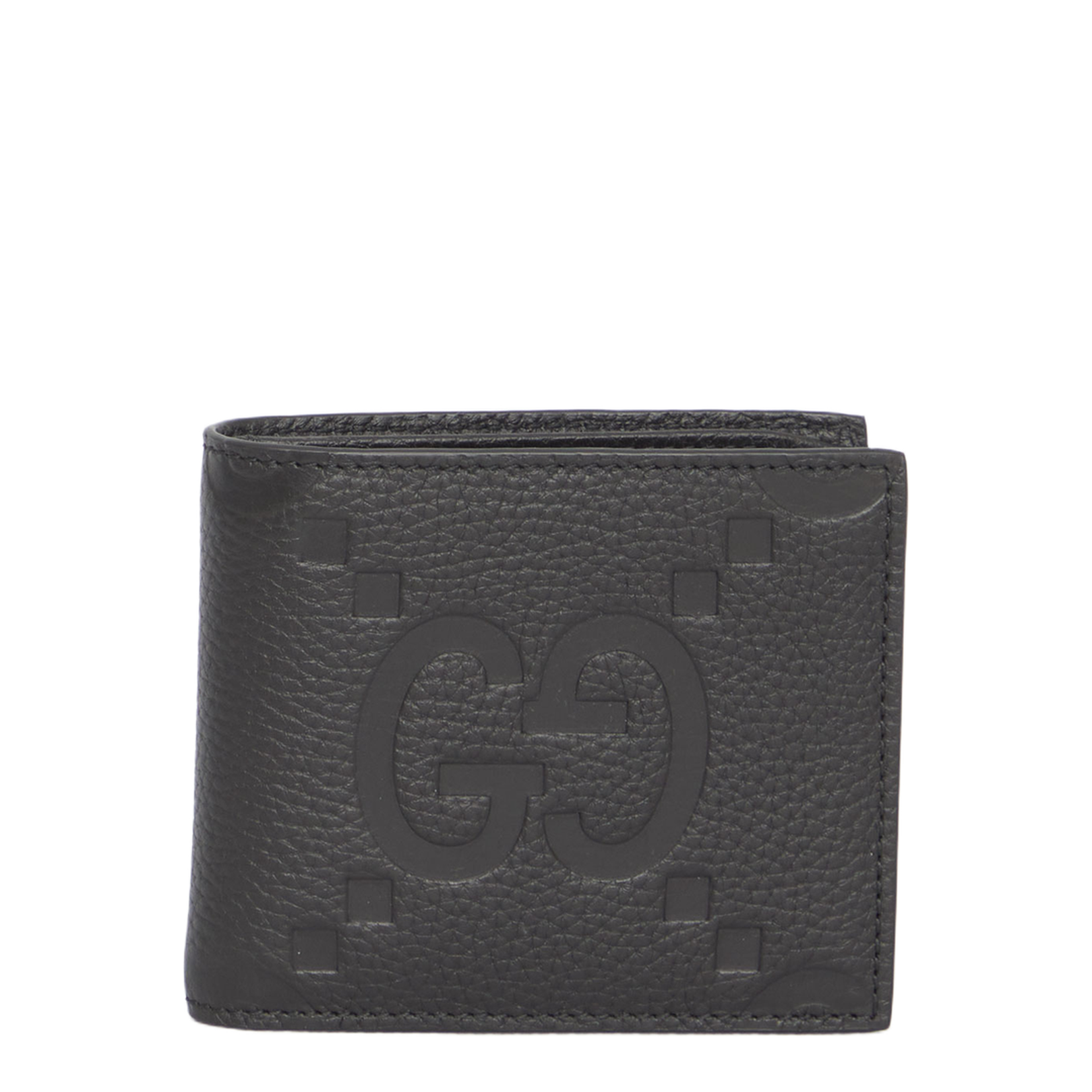 GG Jumbo Jumbo Leather Wallet - Gray
