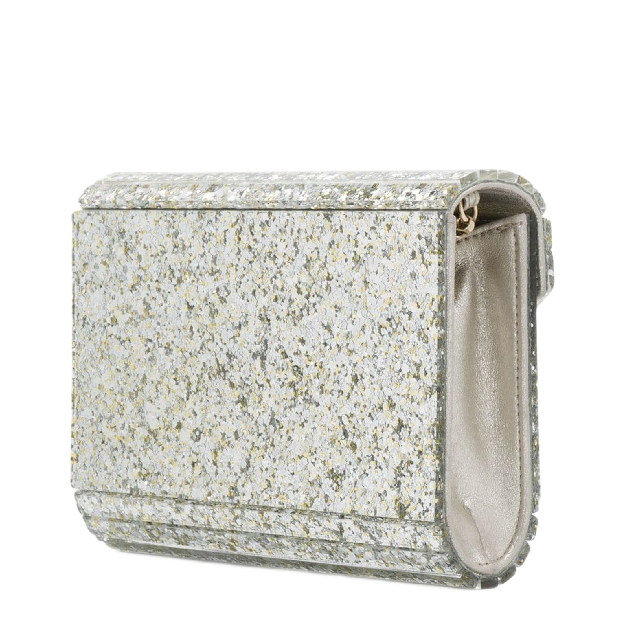 MAYFEYR - Jimmy Choo - Coarse Glitter Acrylic Clutch Bag - CANDYCOC