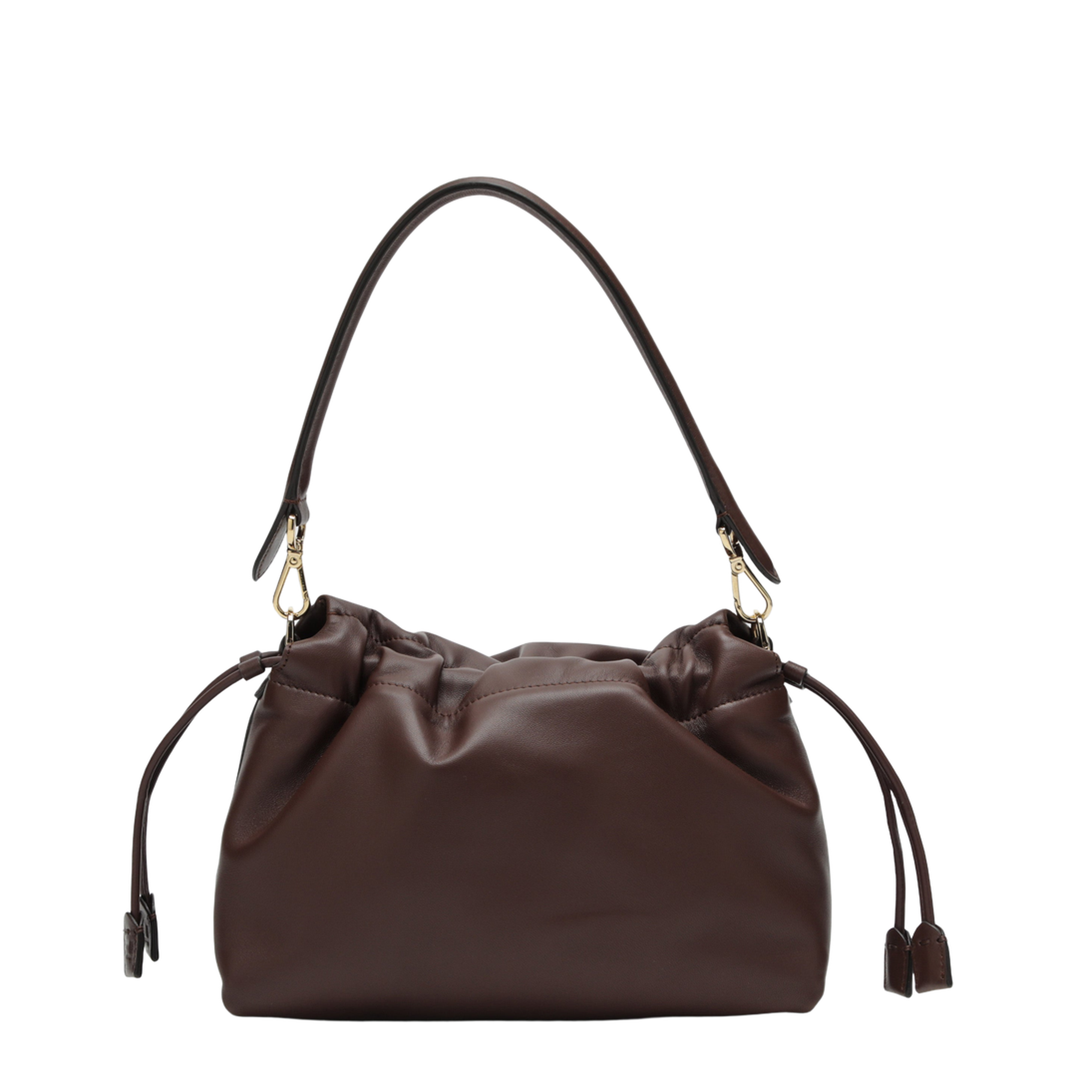 Mamma Baguette Medium Leather Shoulder Bag - Brown