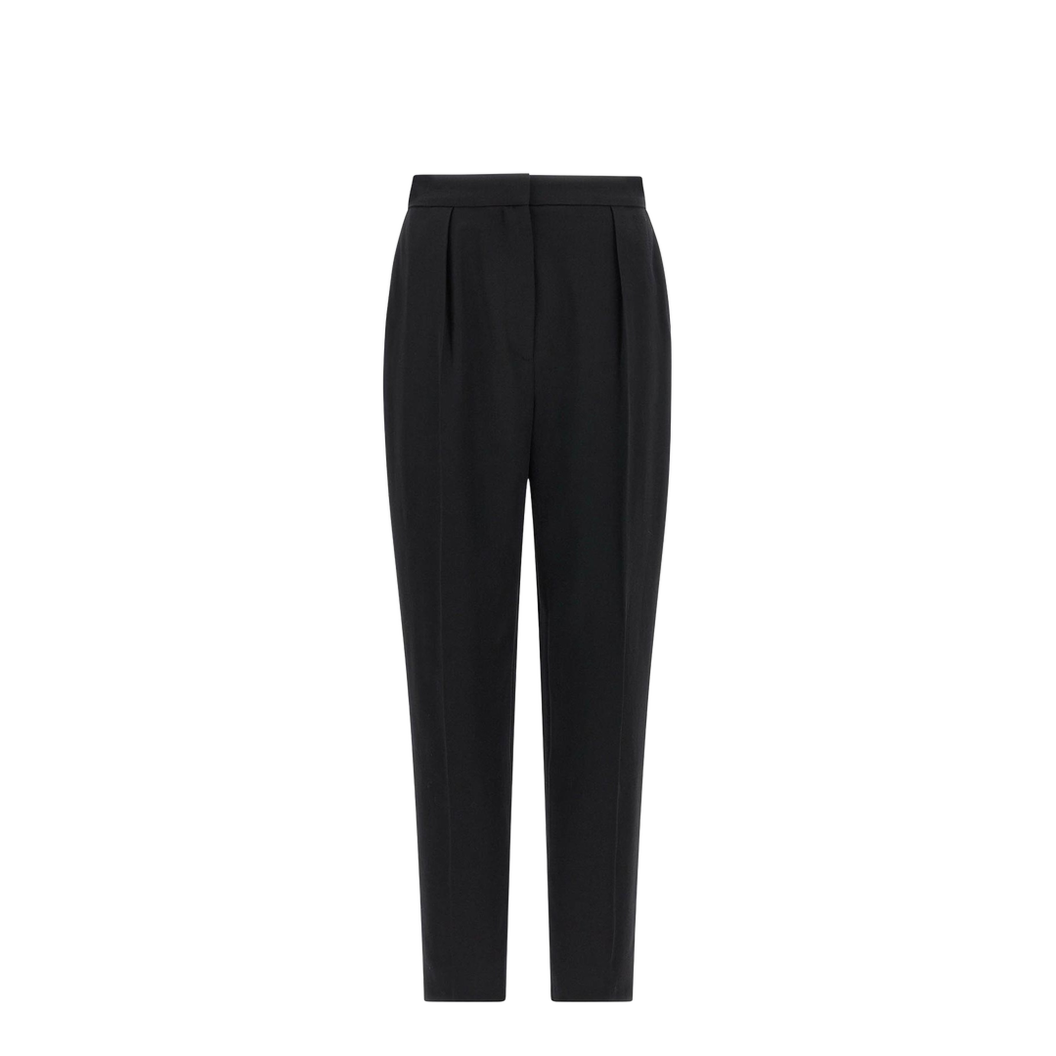 High Waist Tailored Grain De Poudre Pants
