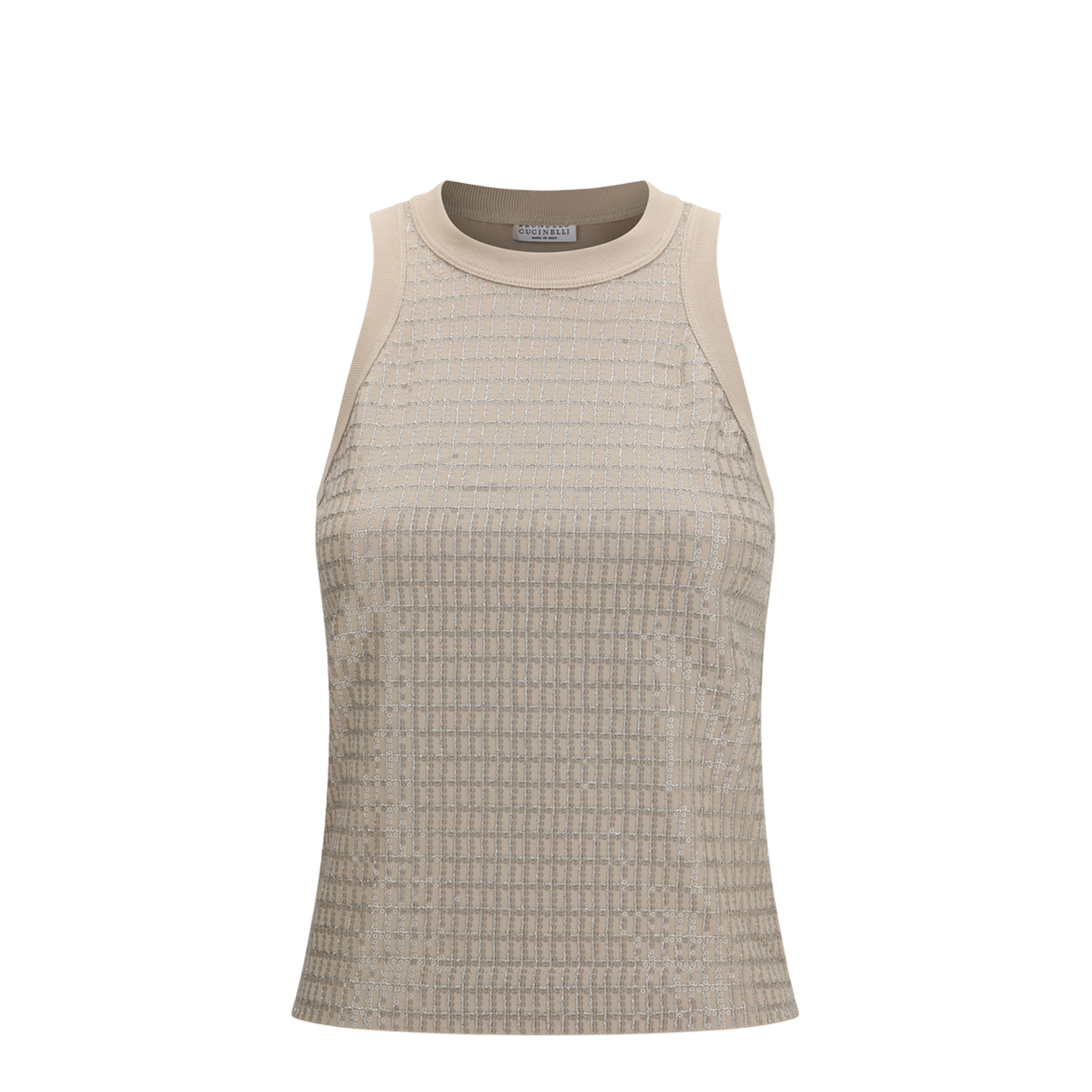 MAYFEYR - Brunello Cucinelli - Top In Cotton With Luminous Embroidery - M0T18HK500