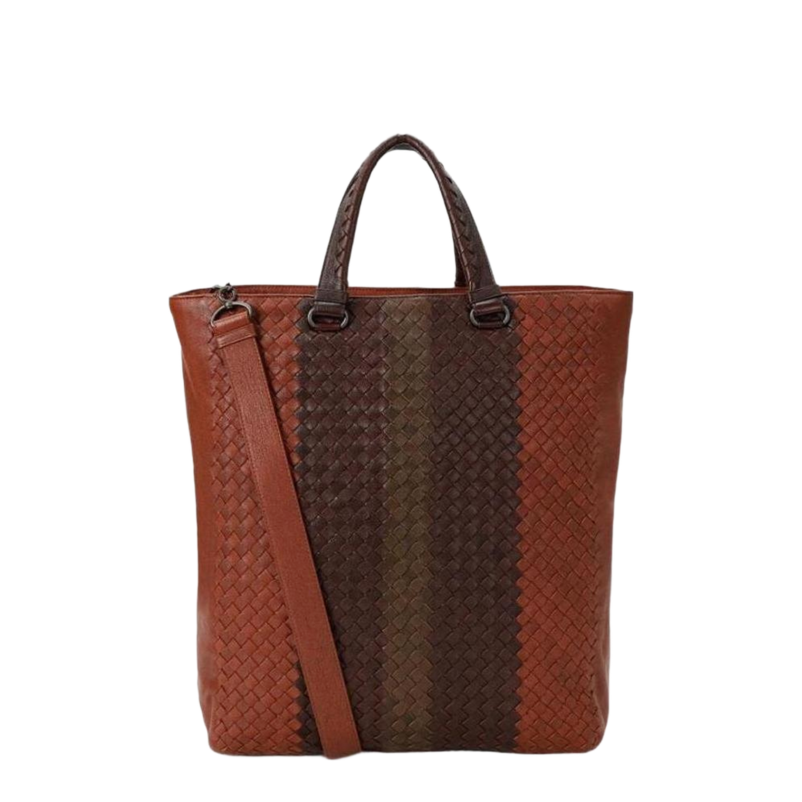 Intrecciato Mini Leather Tote Bags - Brown