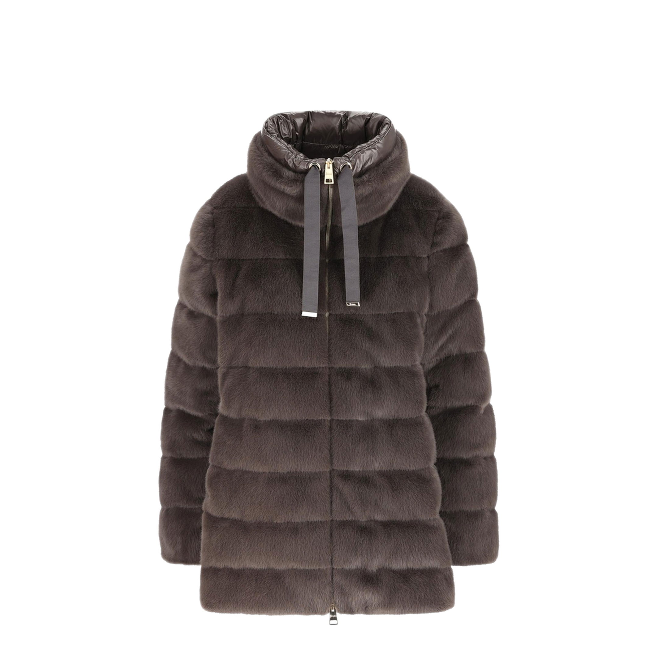 MAYFEYR - Herno - Faux Fur High Neck Down Jacket - PI002123D126309480
