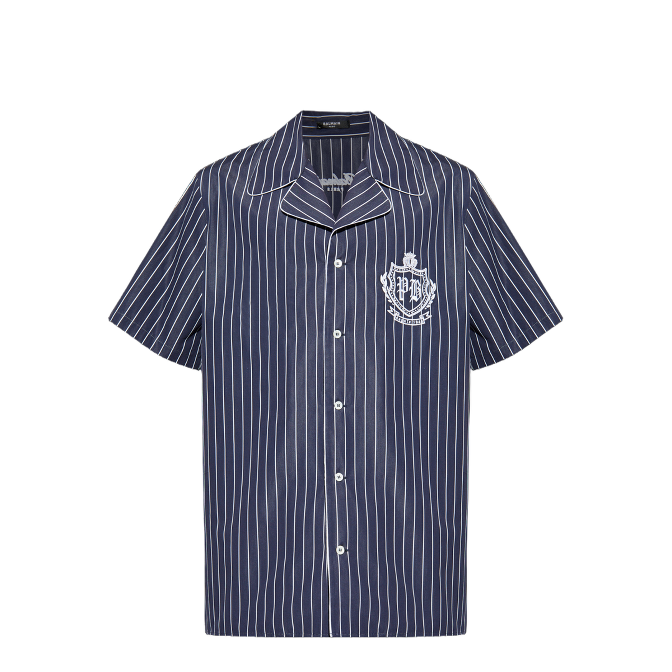 Striped Poplin Pyjama Shirt