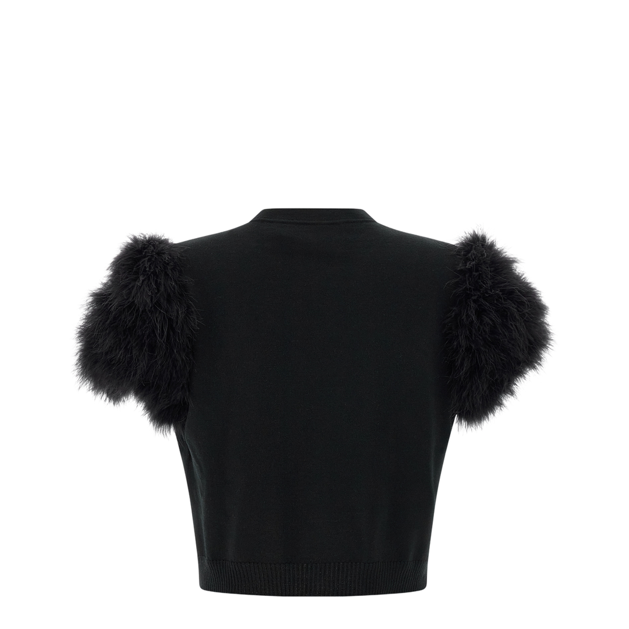 Feathered Knit Cardigan