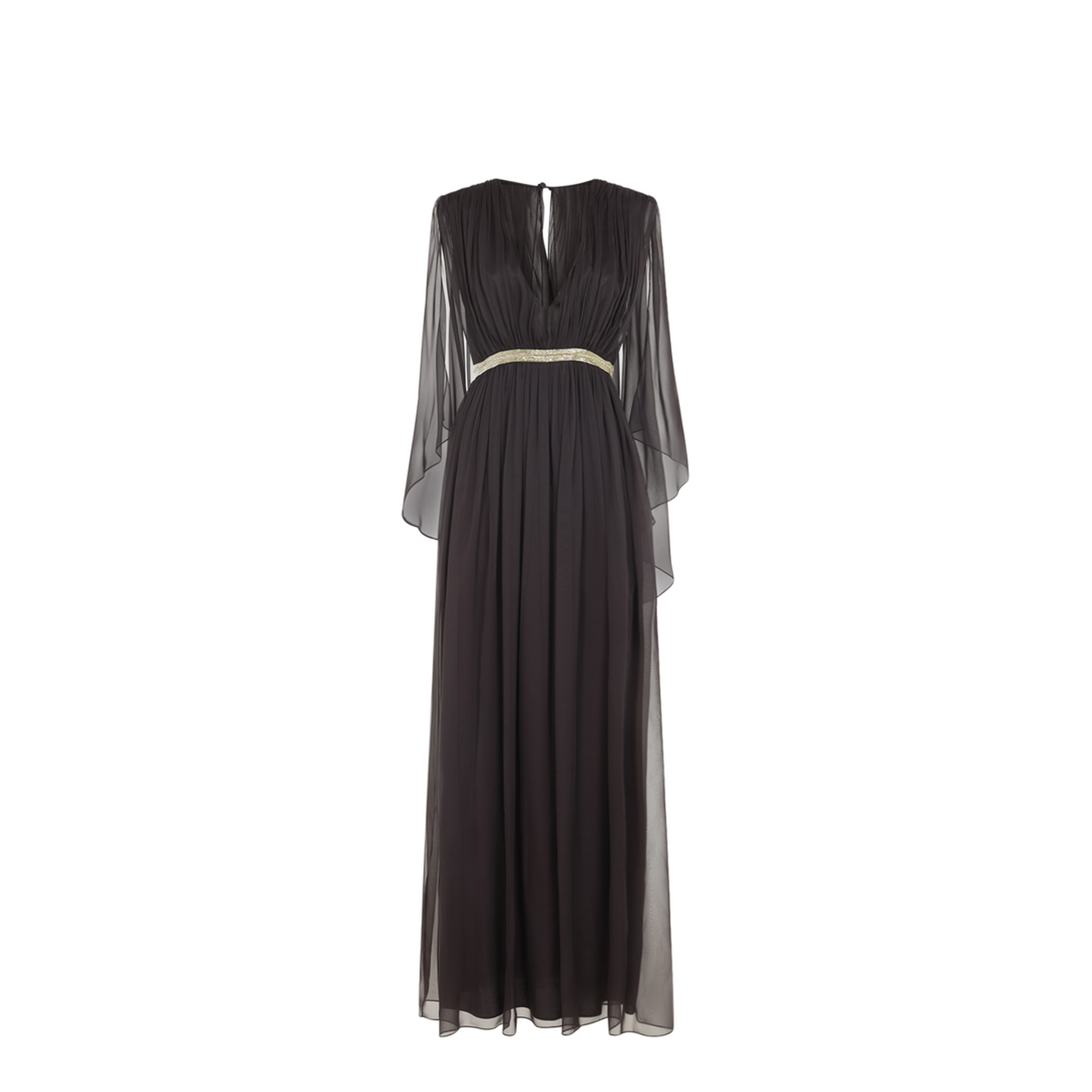 MAYFEYR - ALBERTA FERRETTI - Brown Chiffon Long Dress - A046401151103