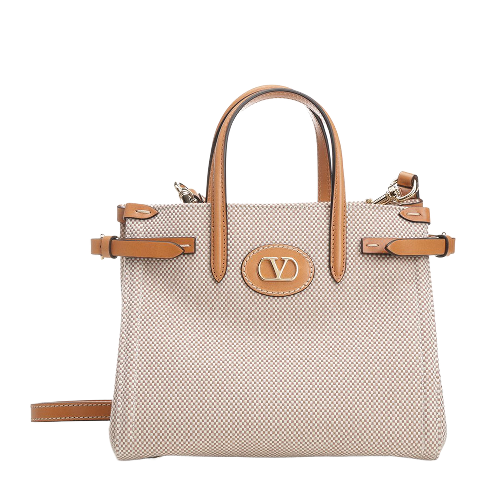 Antibes Canvas Bag in Natural Brown