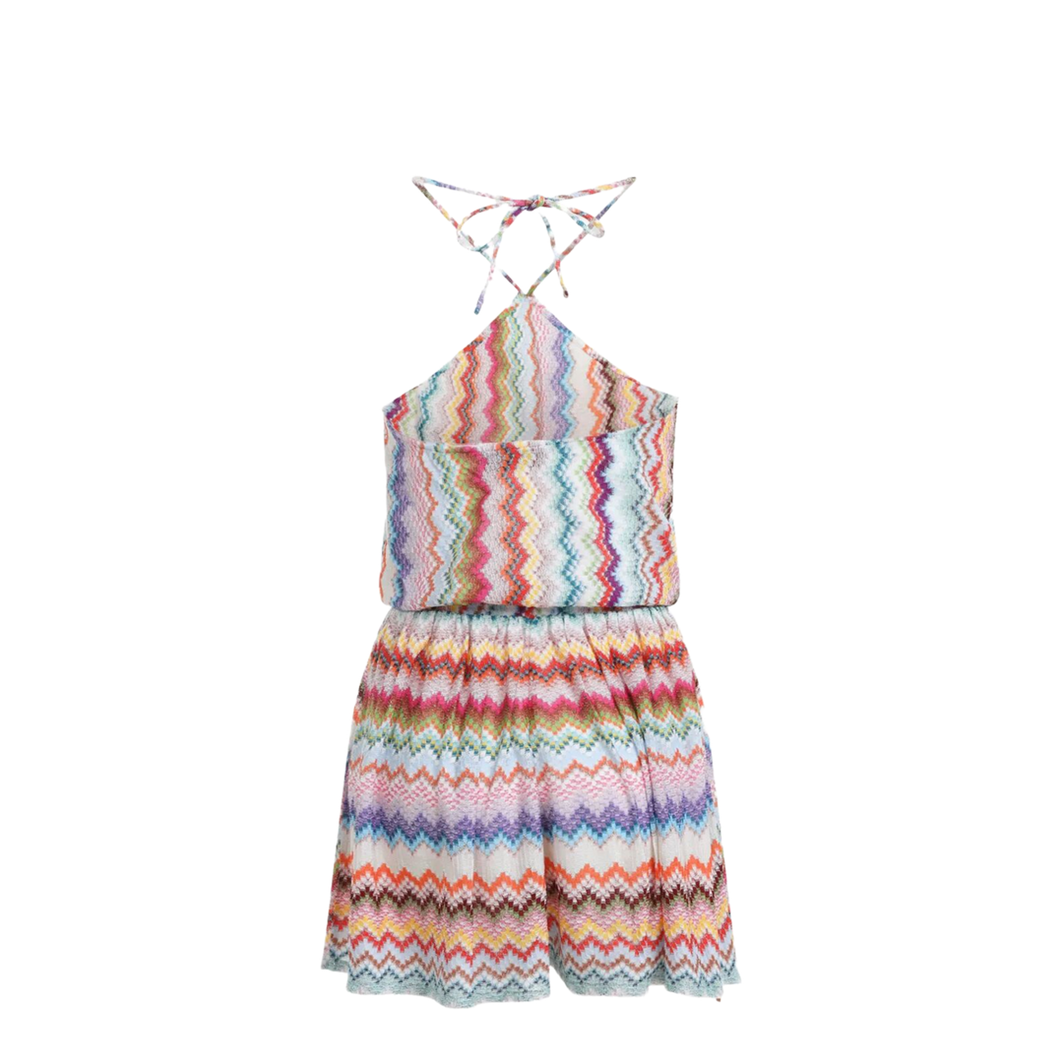 MAYFEYR - Missoni - Short Jumpsuit In Lamé Viscose With Pixel-Effect Zigzag Pattern - MC26SG02BR014F
