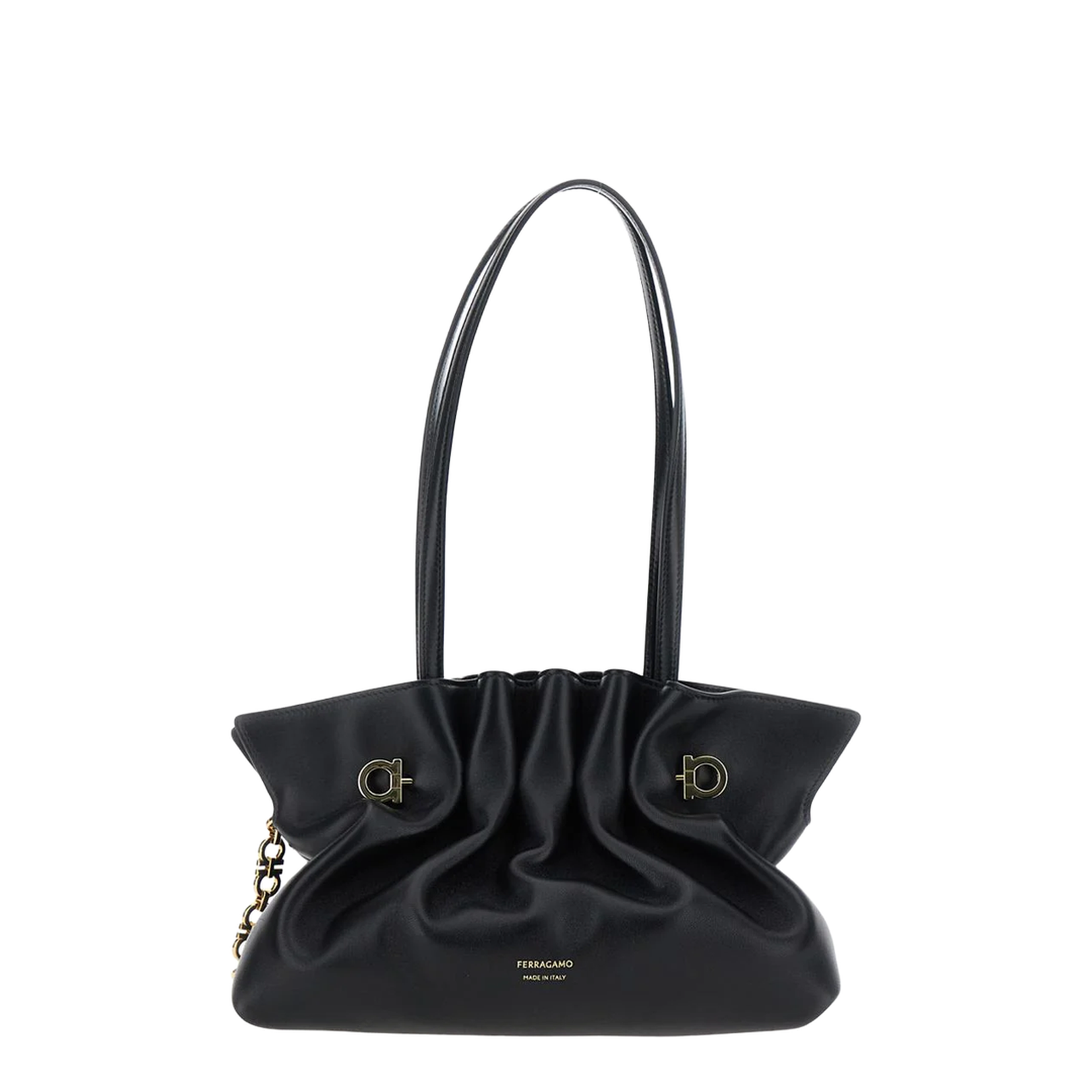 Small Gather Detailed Soft Bag