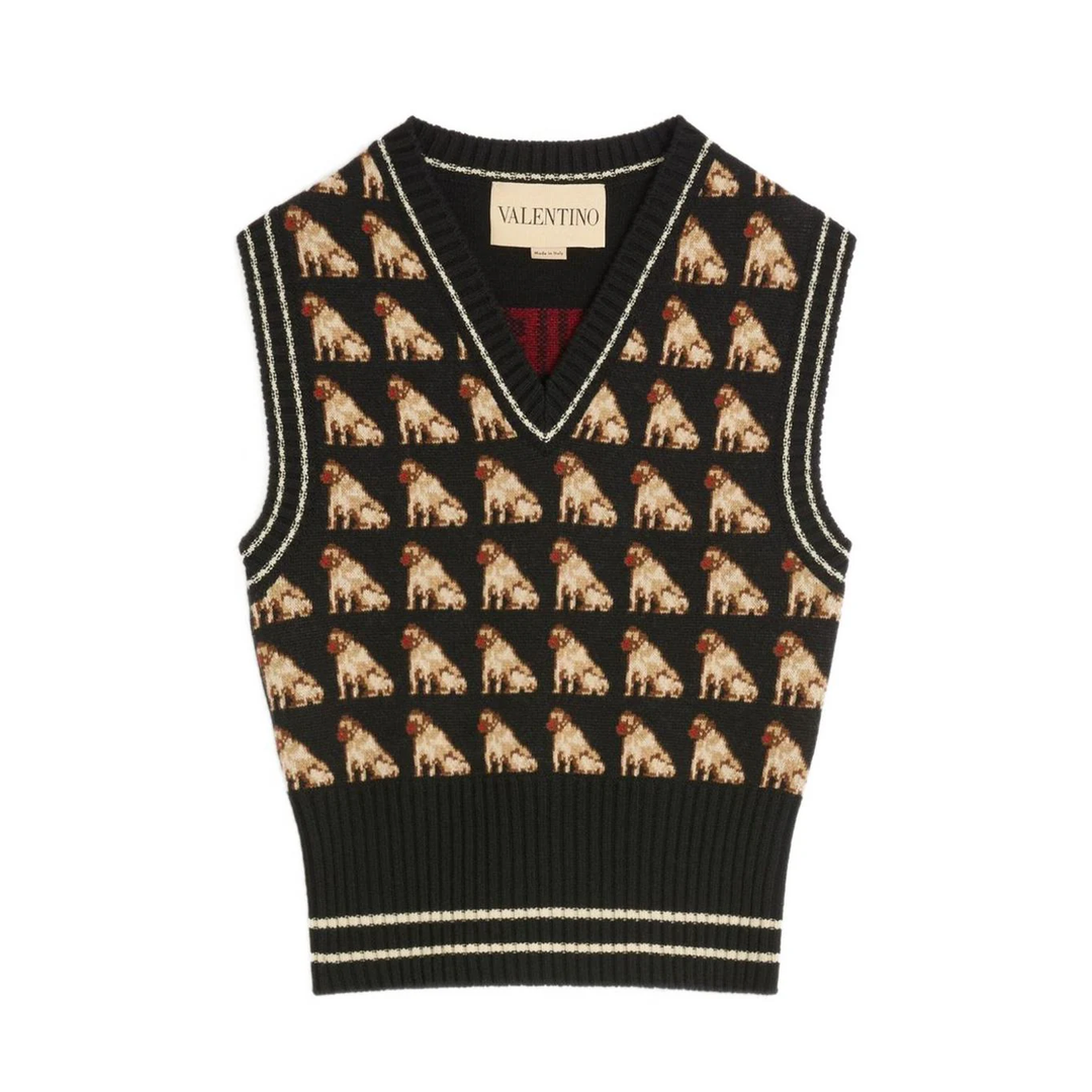 Petit Charles Jacquard Wool Vest