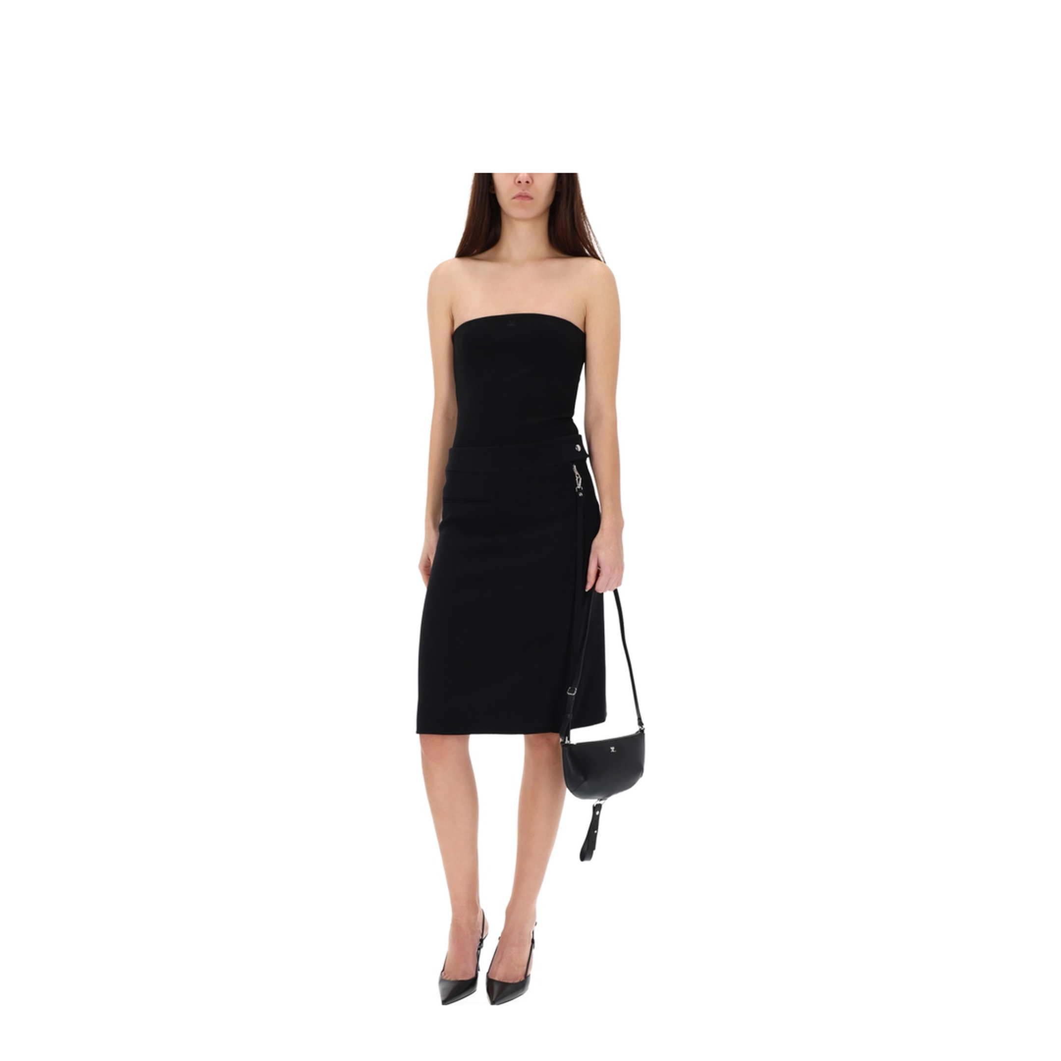 MAYFEYR - Courreges - Midi Skirt With Zipper - 325CJU278WO01439999