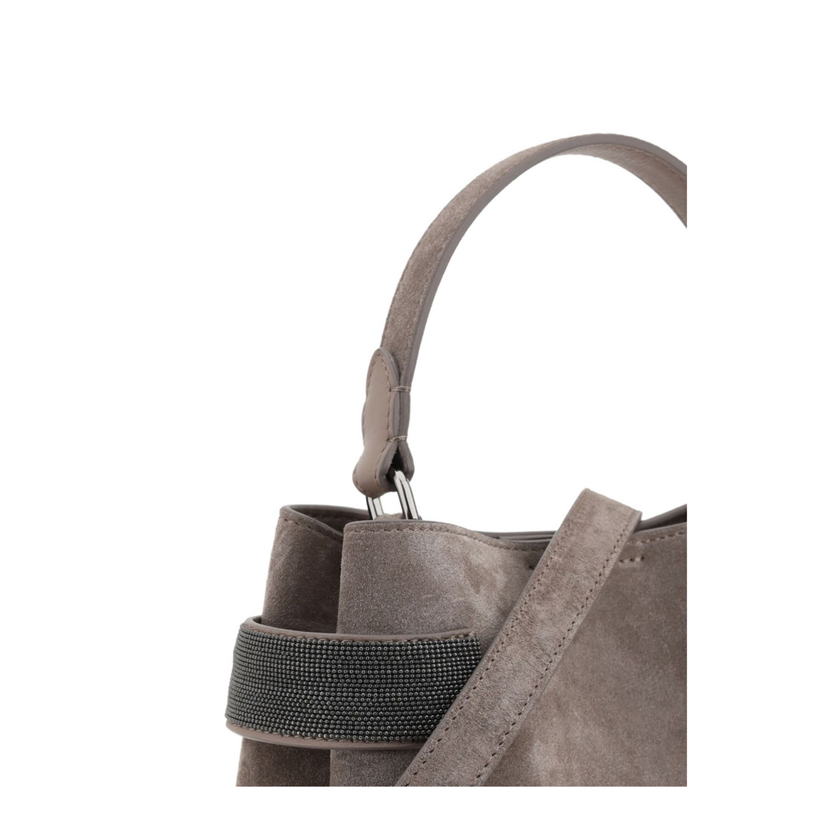 Essence Small Suede Top-Handle Bag